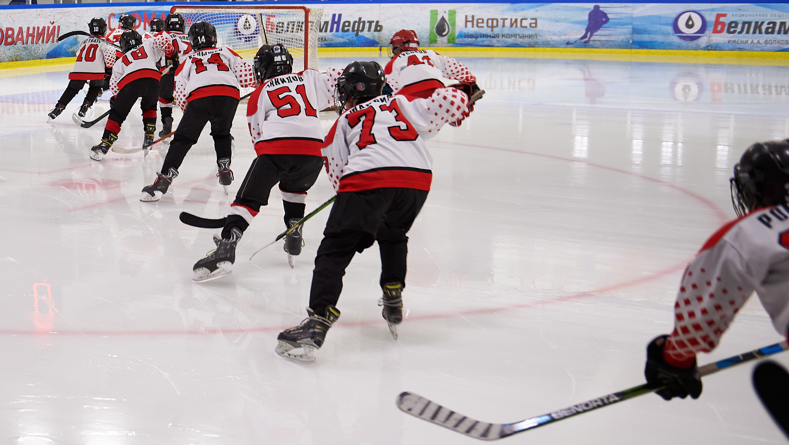 Хоккей. Фрагменты съемки для ХК Заря-2014. Спортивный репортажный фотограф в Ижевске Сергей Мерзляков
