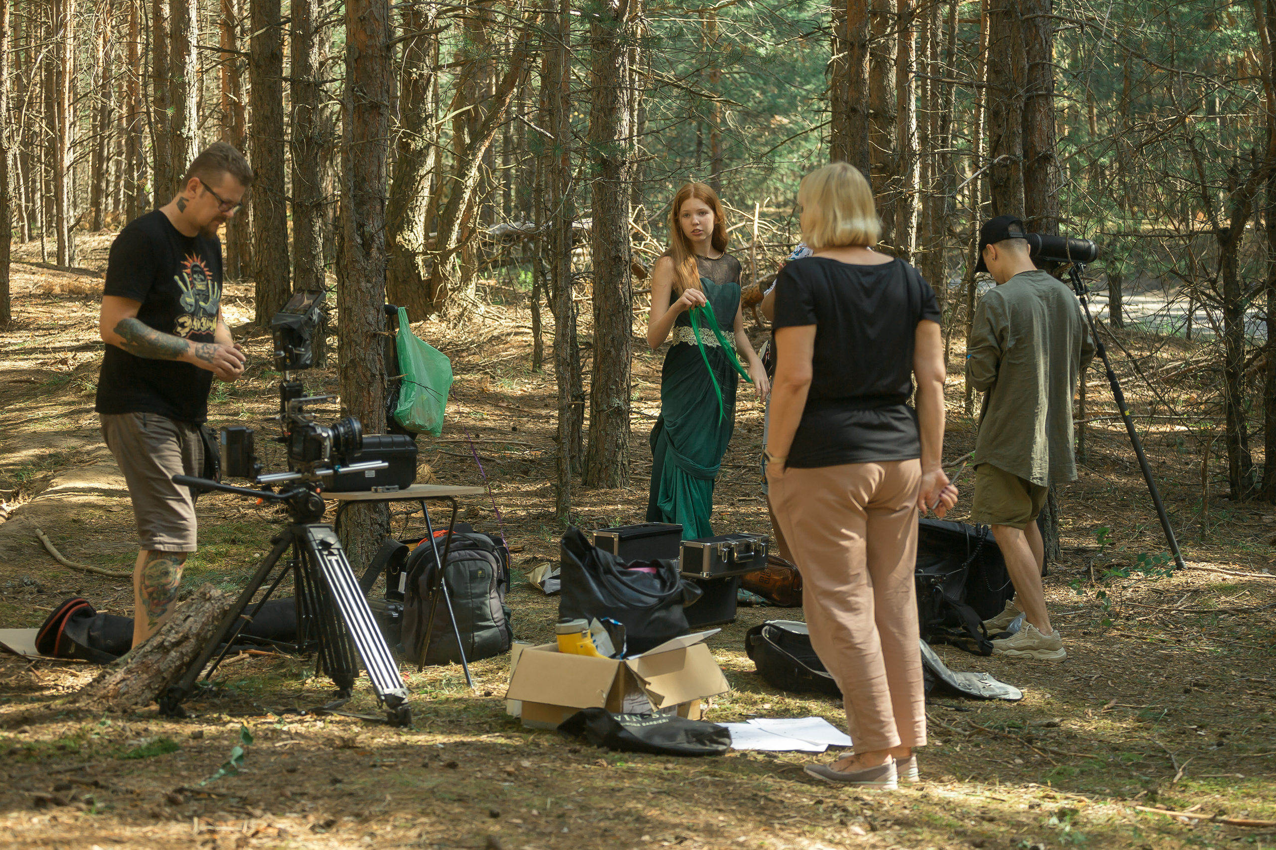 Бекстейдж со съемок фильма «Озеро Времени». Фотографиня Мария Дикова