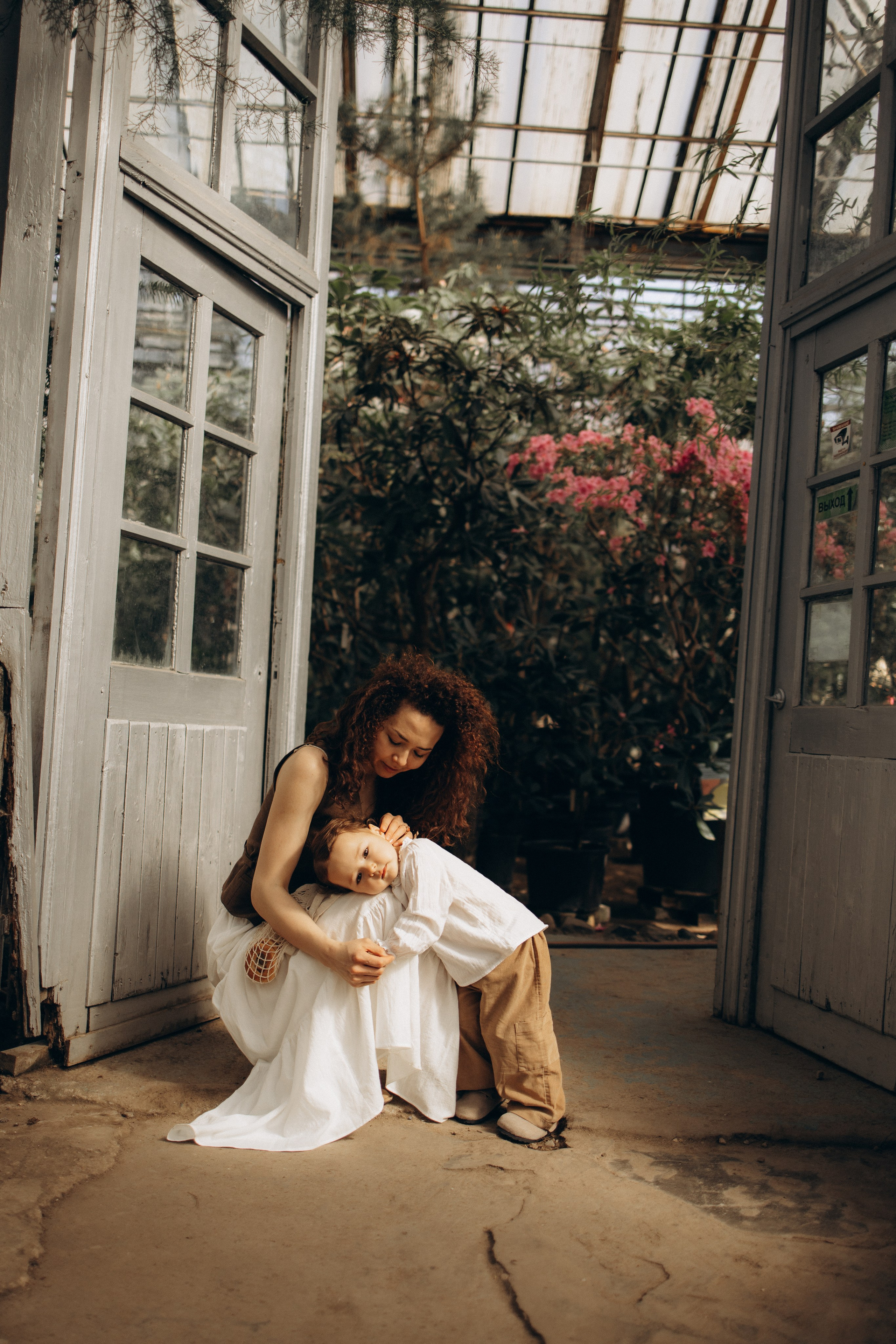 Прогулка по оранжерее. Семейный фотограф в Москве Ксения Аганина