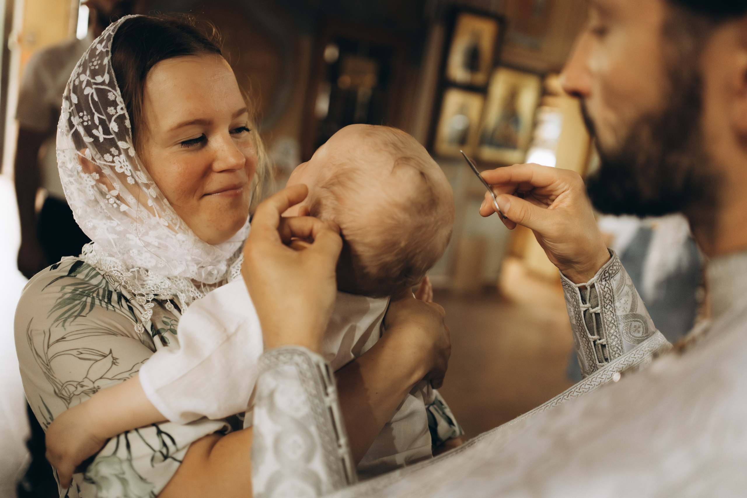 Крещение Алексея. Фотограф женского портрета и семейных историй в жанре life в Нижнем Новгороде Елена Матросова