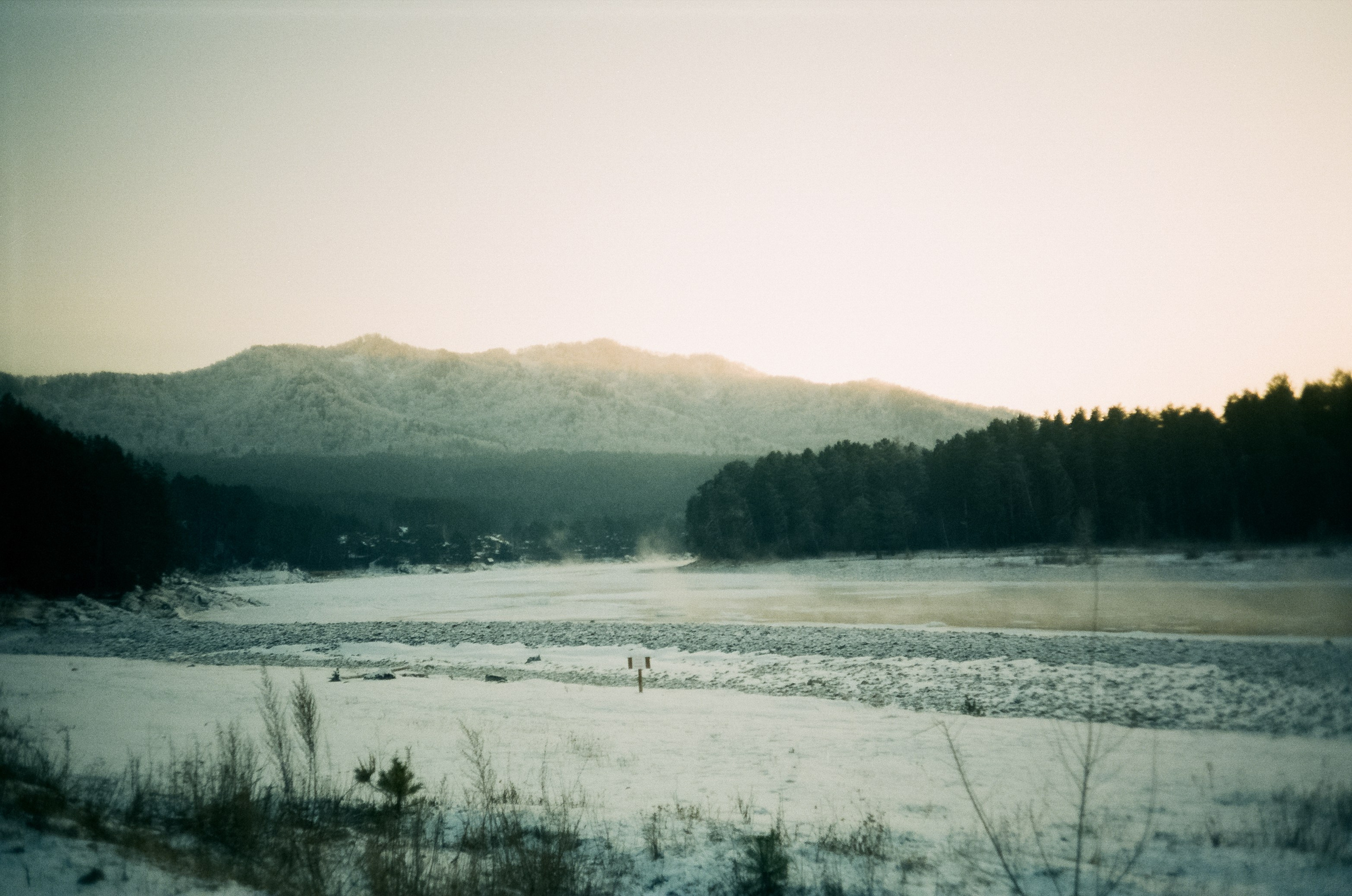 Бережок первый день, мост Бирюзовая Катунь / 10 декабря 2023 года (-25