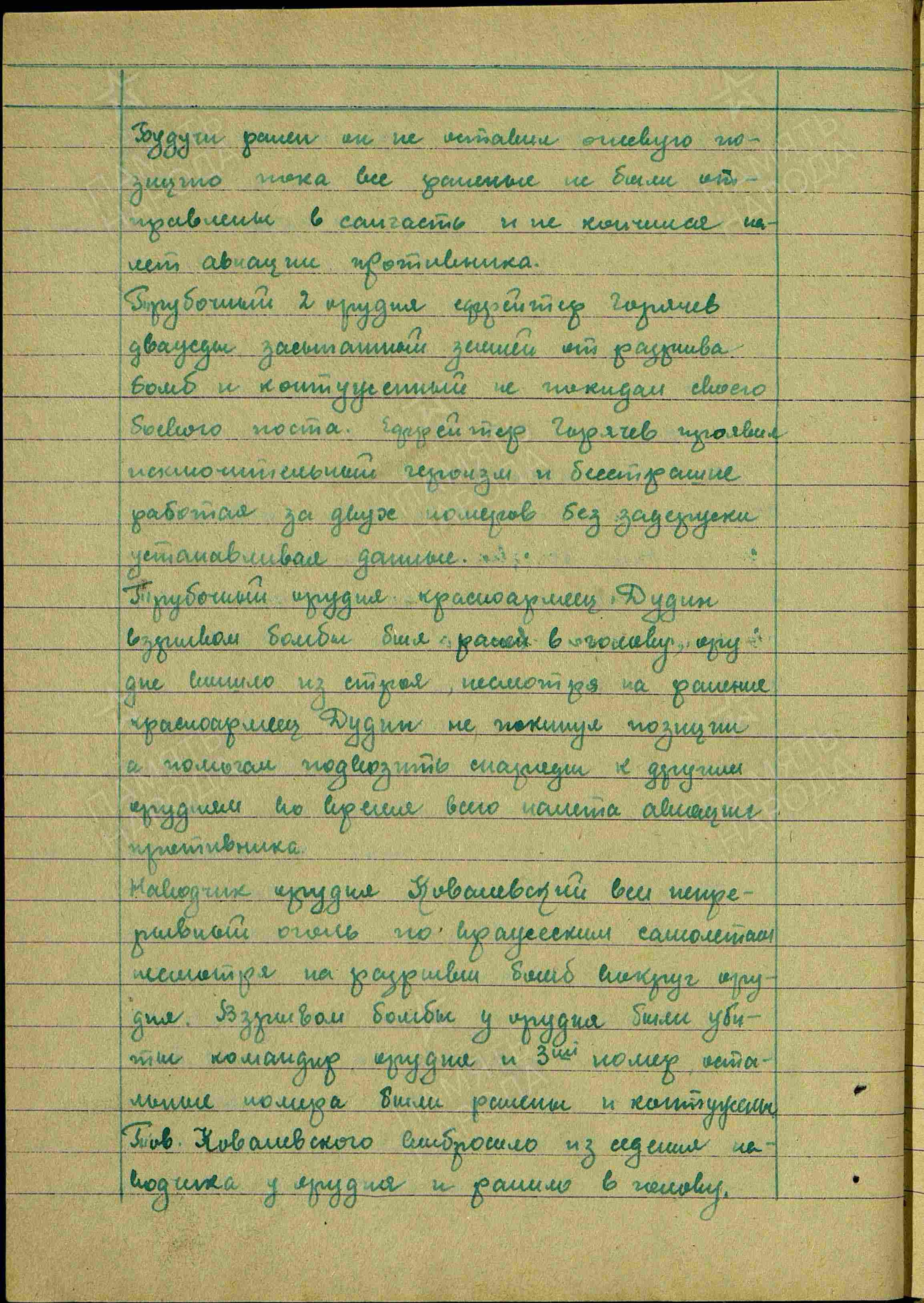 Журнал боевых действий штаба 434 озадн ПВО с 06.01.1942 г. по 26.03.1942 г. История Назиевского городского поселения
