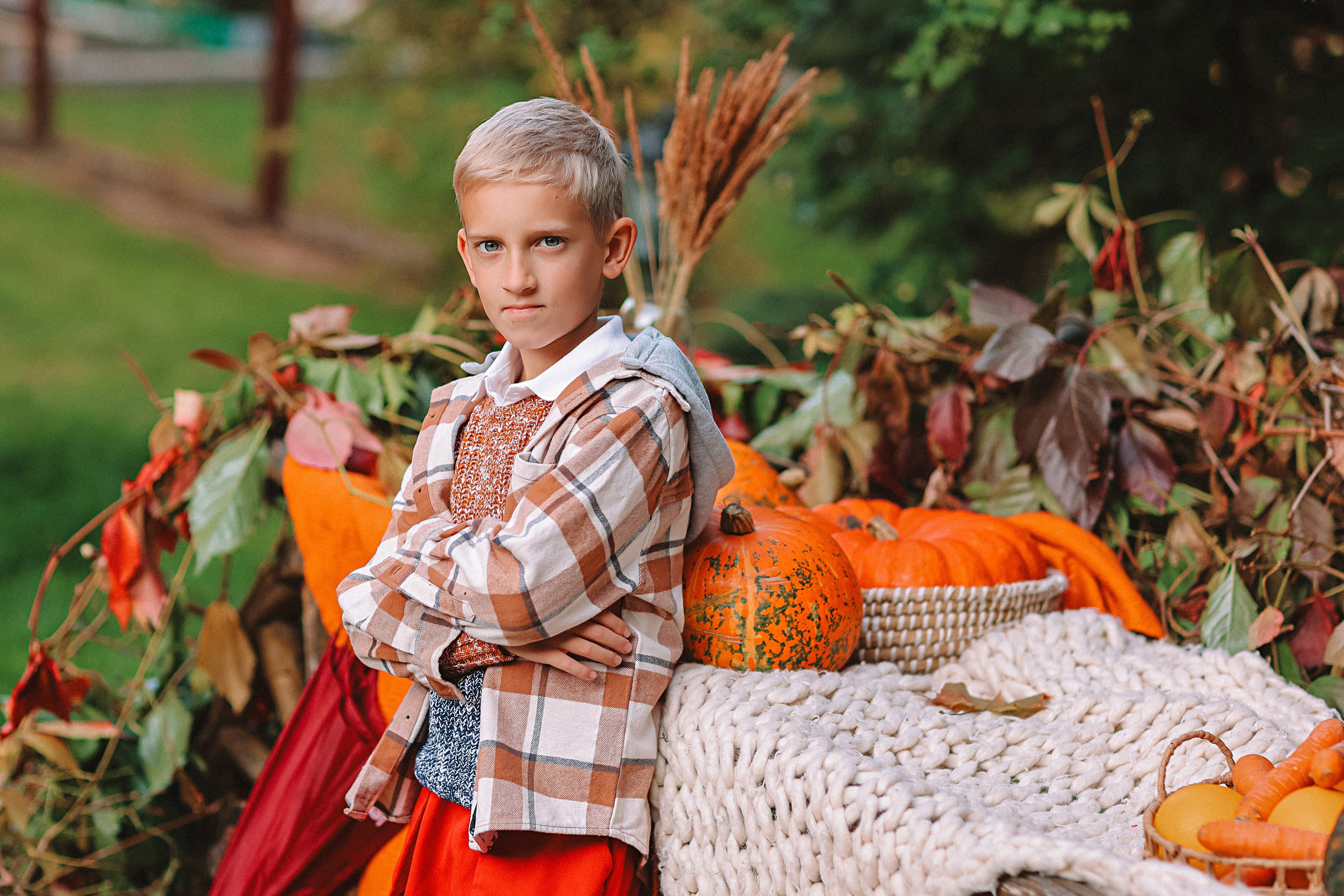Тыквы. Семейный фотограф Тюмень, фотограф на роды Салмина Мария