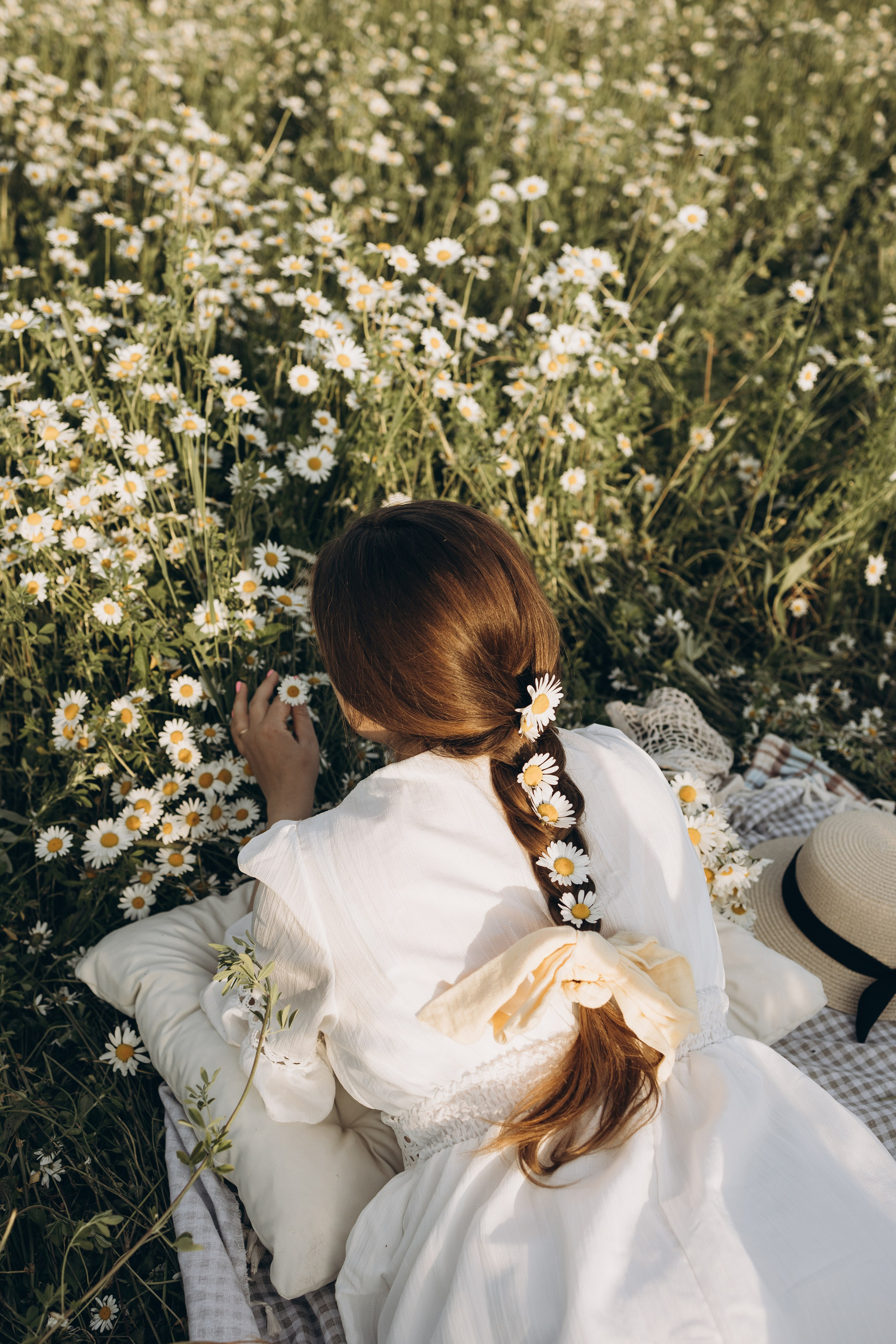 Маша и ромашки. Семейный фотограф в Москве Виктория Ястребинская