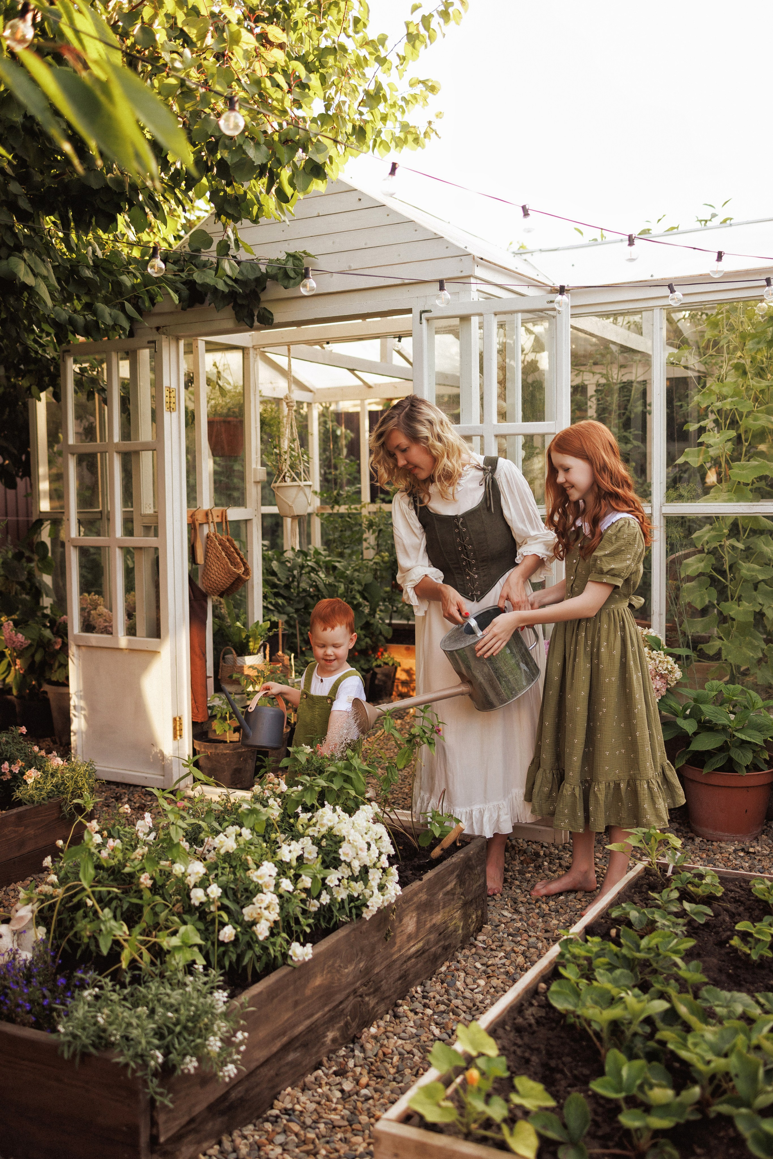 Семейная фотосессия в деревенском стиле, фотостудия «Теплица», город Краснодар. Семейный и детский фотограф в Краснодаре Анна Трашкова