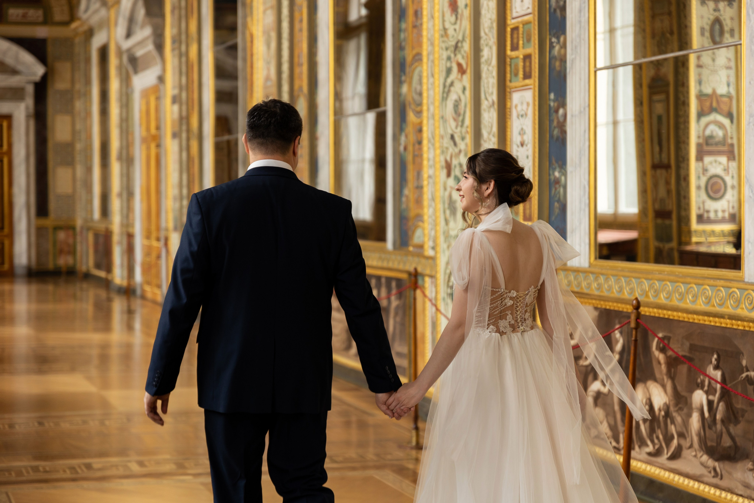 Свадебная фотосессия в Эрмитаже. Семейный и свадебный фотограф в Санкт-Петербурге Татьяна Швыкова