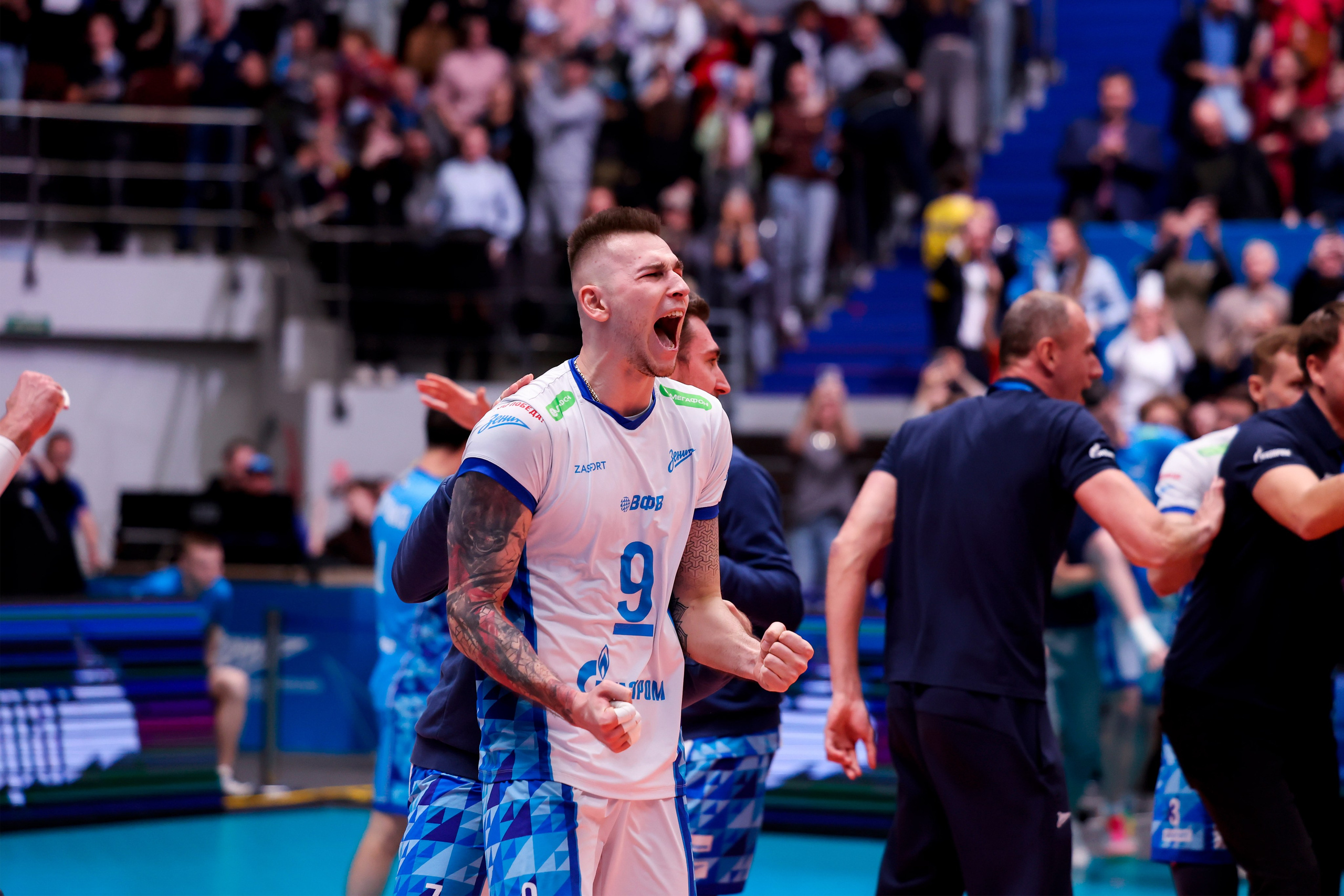 ВК Зенит — ВК Белогорье 08.04.2025. Спортивный и репортажный фотограф Антон Тереханов