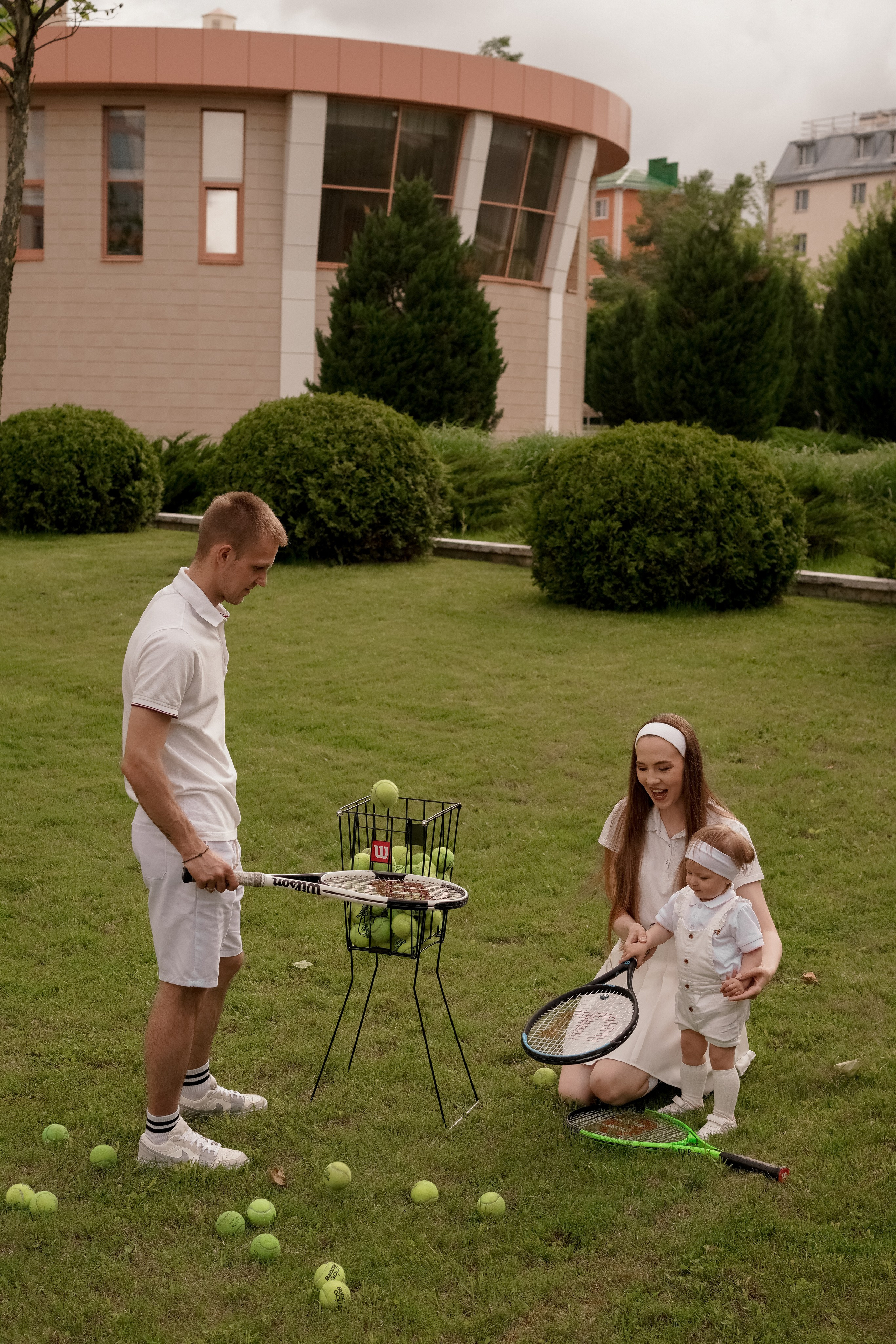 Теннис с семьей. Свадебный и семейный фотограф Афанасьева Анна в Кисловодске
