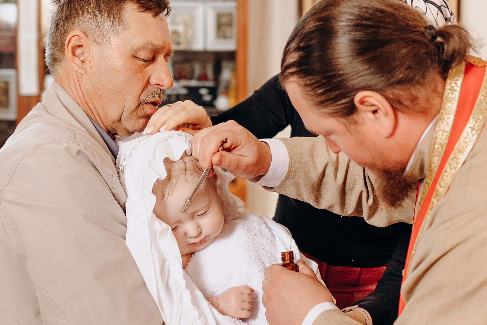 Крещение в Соловцовке. Семейный фотограф в Пензе Мария Левина