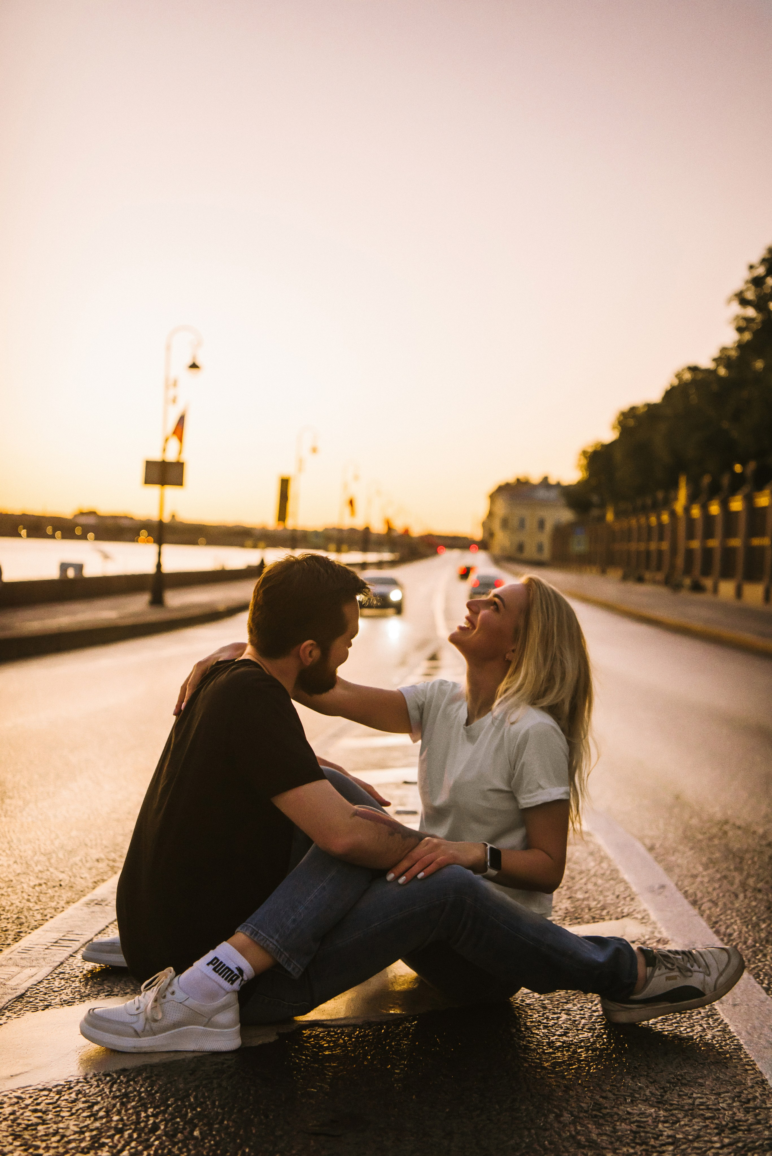 Лера и Женя. Разводные мосты. Рассвет. Свадебный фотограф в Санкт-Петербурге София Шубик