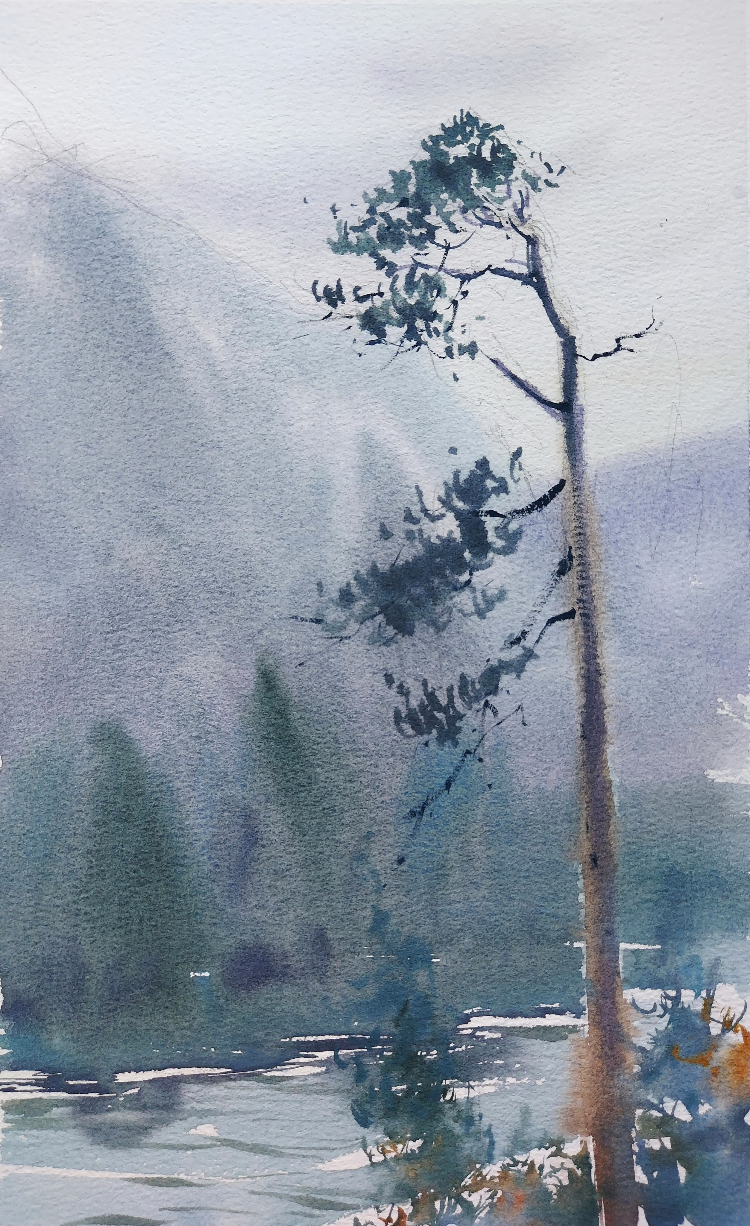 Katun River | Altai Mountains, Russia | August 2025 | 18 x 30 cm (~A4)