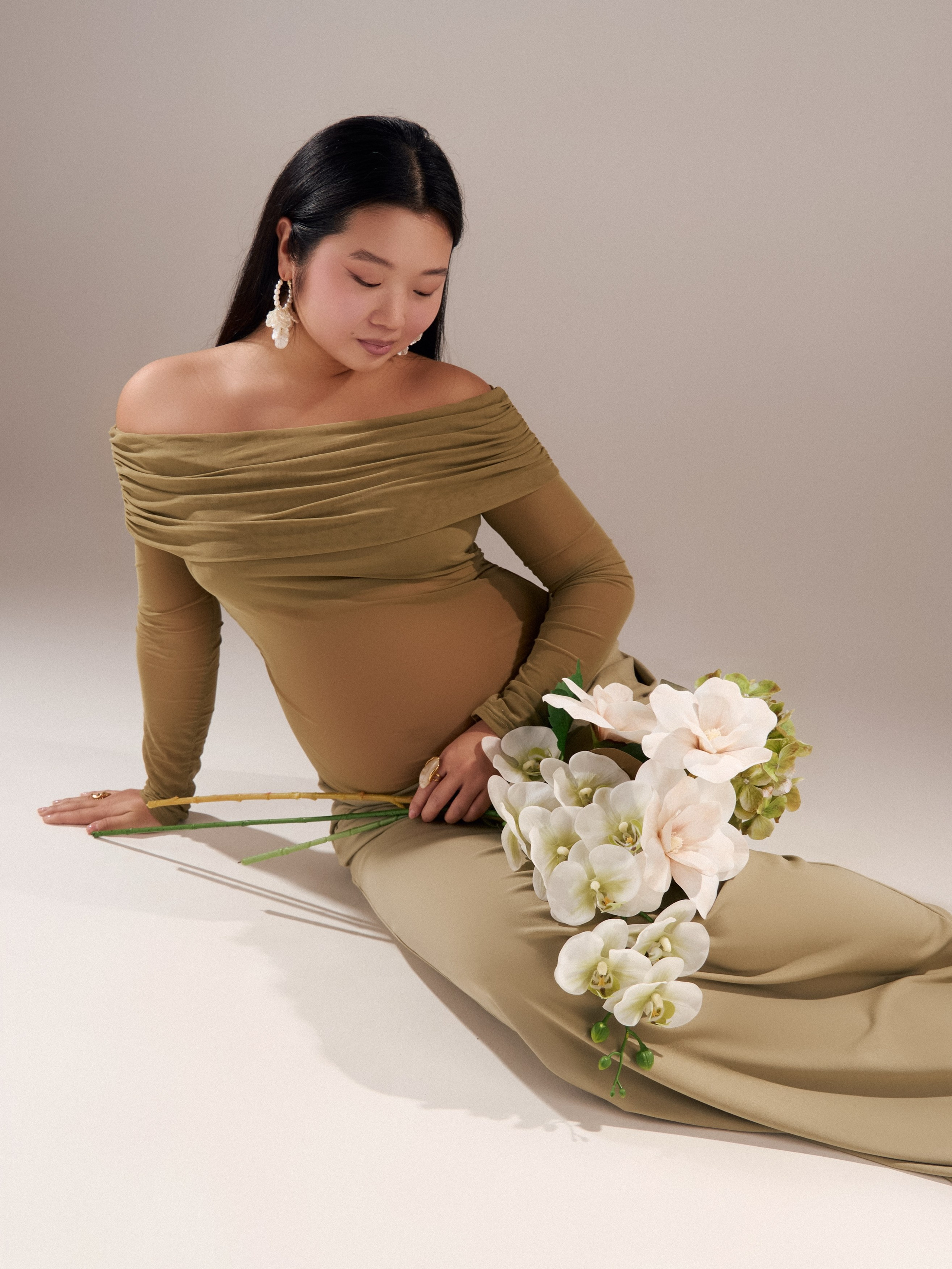 фотосессия беременности в студии