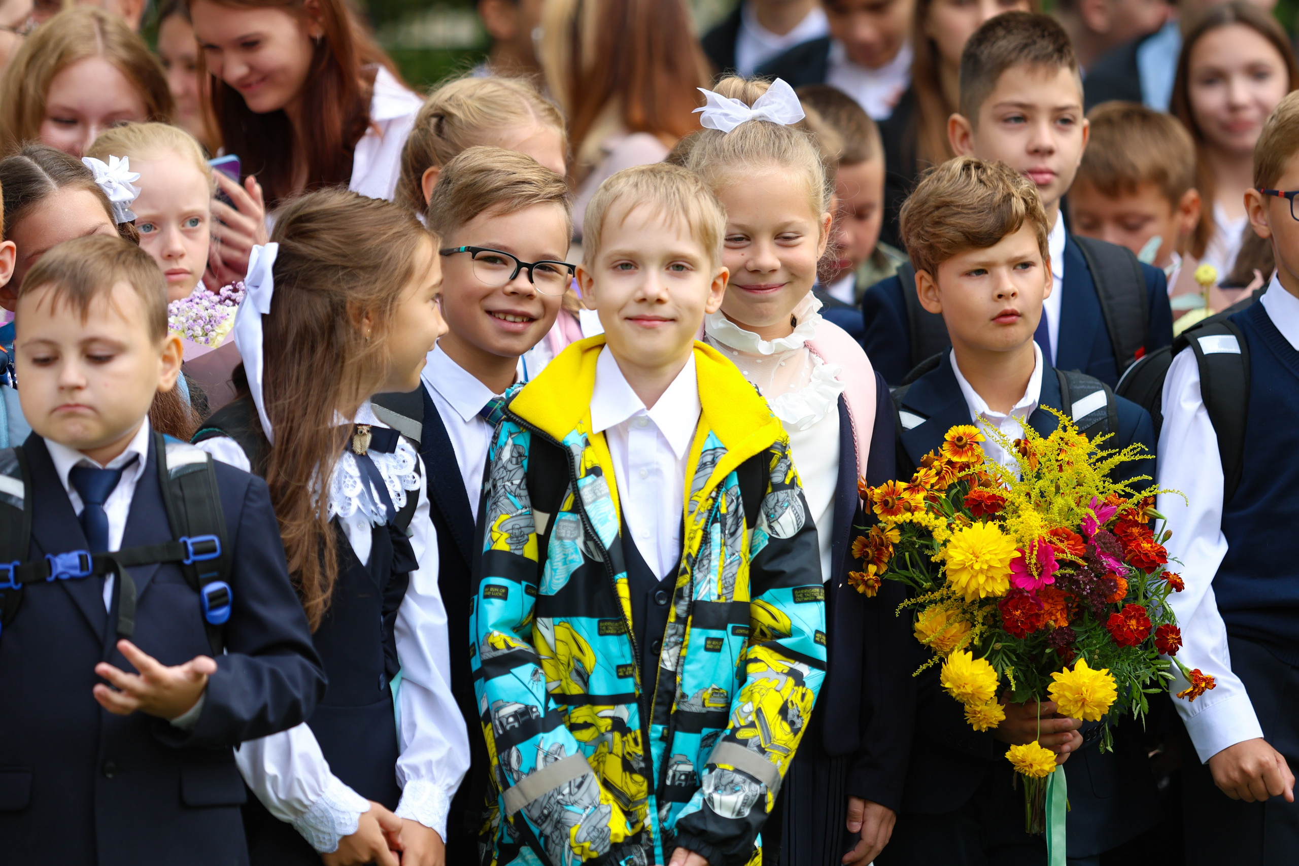 1 сентября в школе № 500. Фотограф Дарья Попова