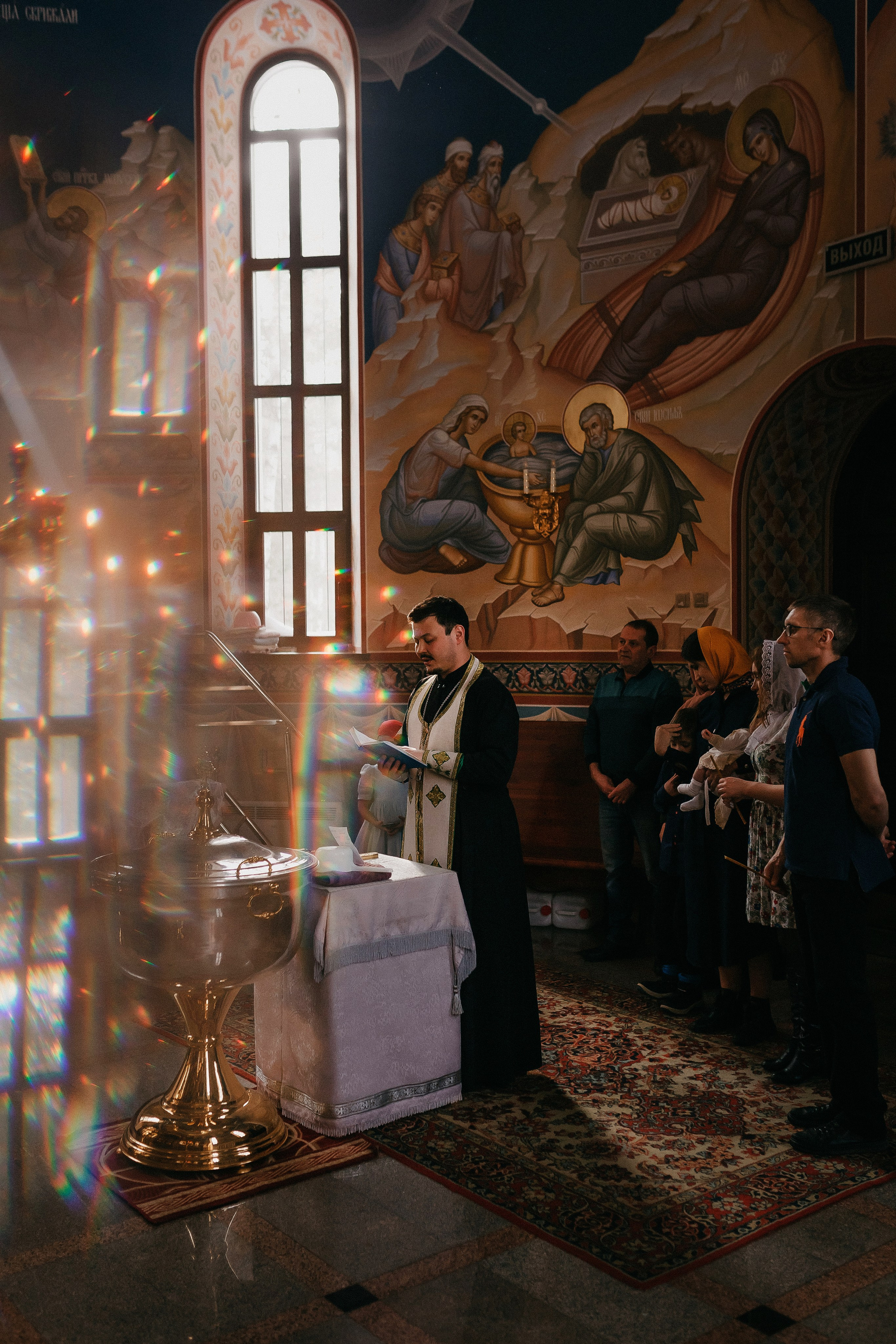 Крещение Арины. Храм Георгия Победоносца. Семейный фотограф в Сургуте