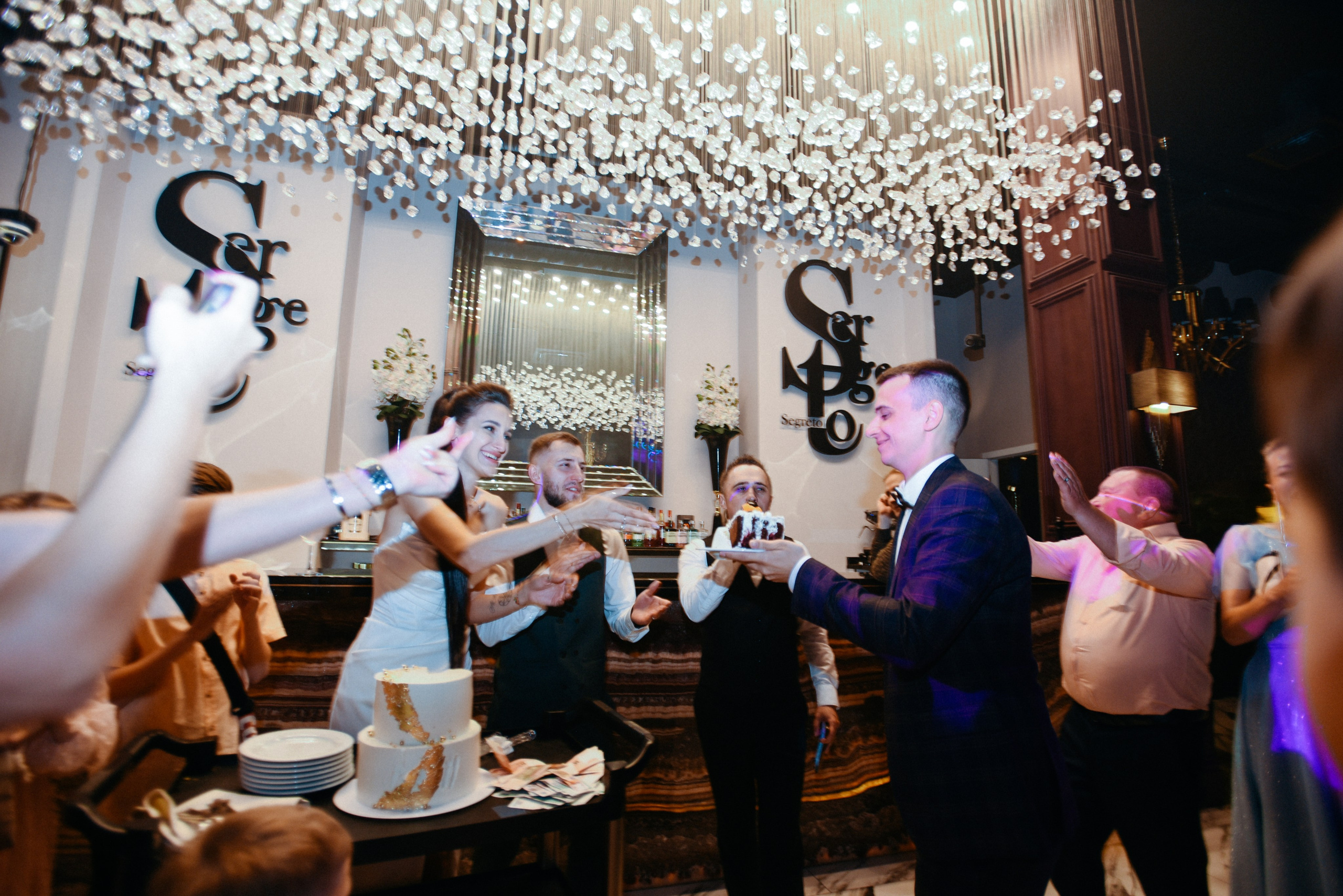 Виктор и Ангелина Банкет на 100 гостей Ресторан Segreto. Фотограф Лола Волна, город Москва