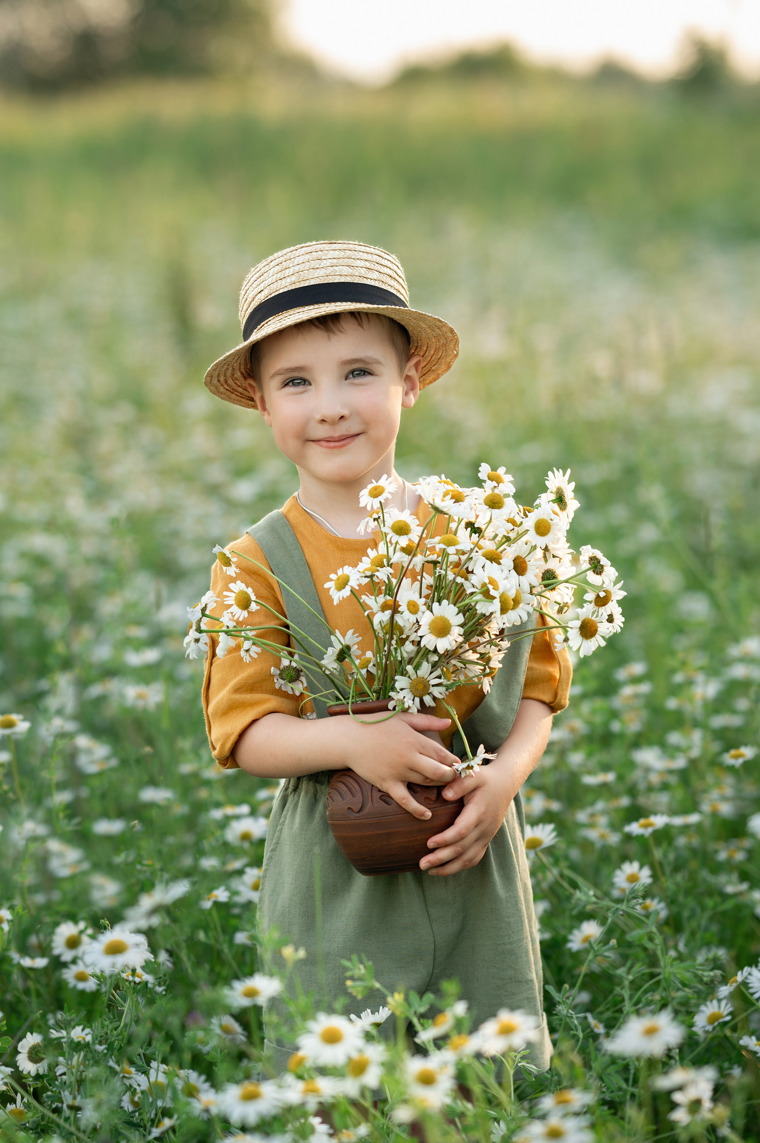 Ромашковое поле. Детский и семейный фотограф г. Москва Оксана Катаджи