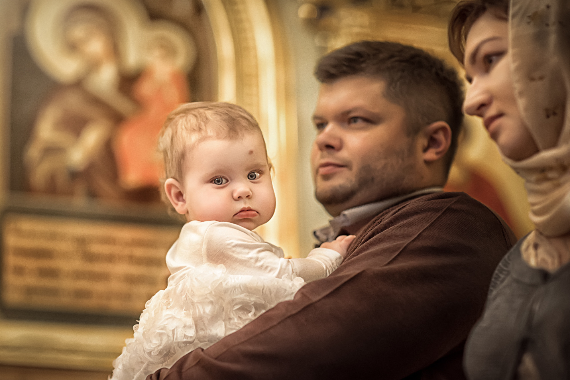 Крещение в Храме Всех Святых во Всехсвятском на Соколе