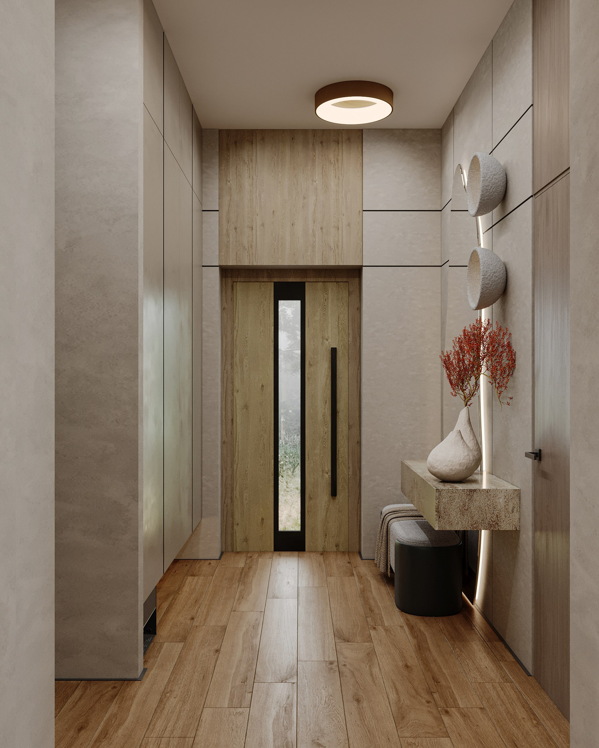 Визуализация загородного дома (интерьерная). Королёва Анастасия | 3D визуализатор