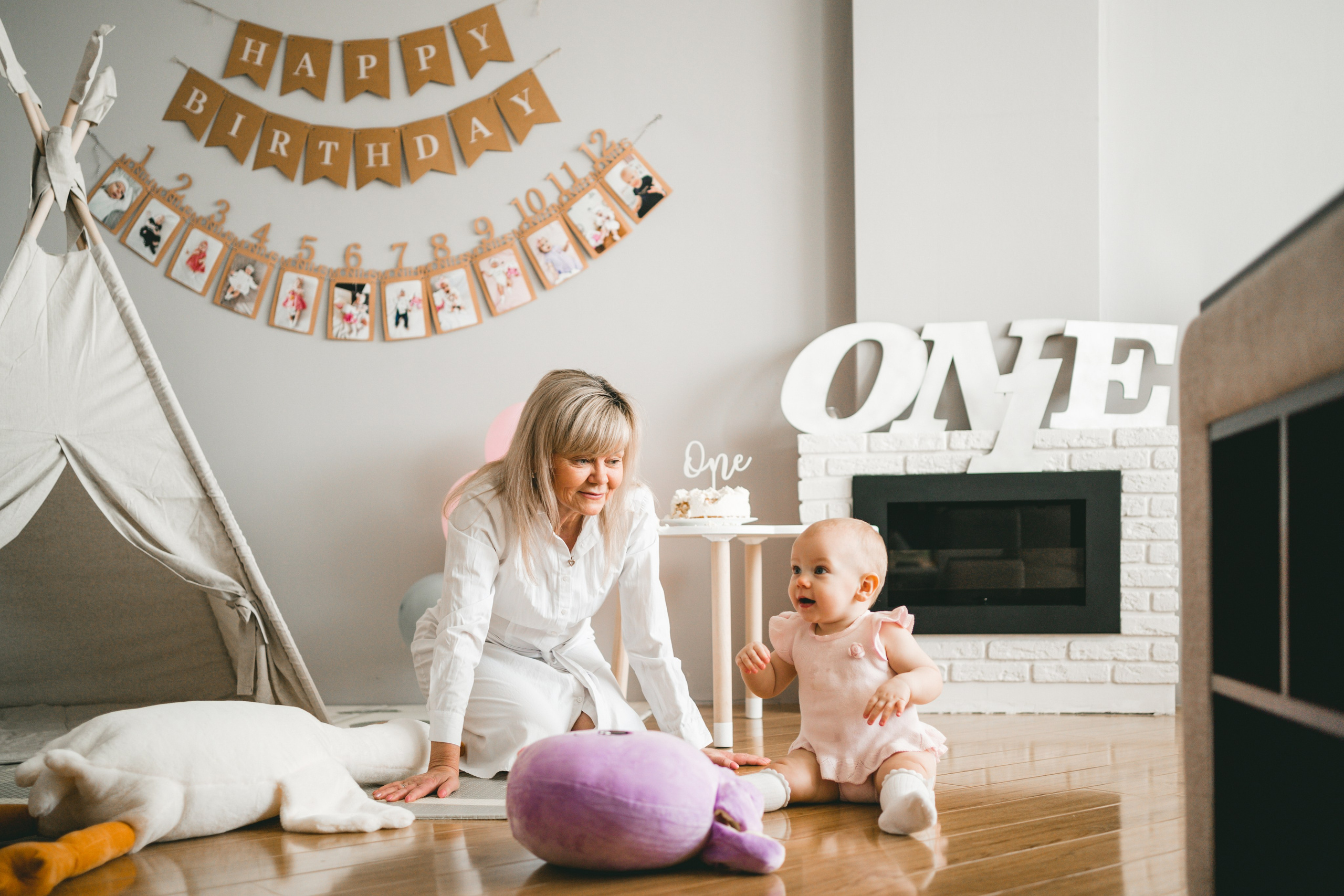 День Рождения малыша 1 год отмечаем дома. Семейный фотограф Ольга Мишустина в Самаре
