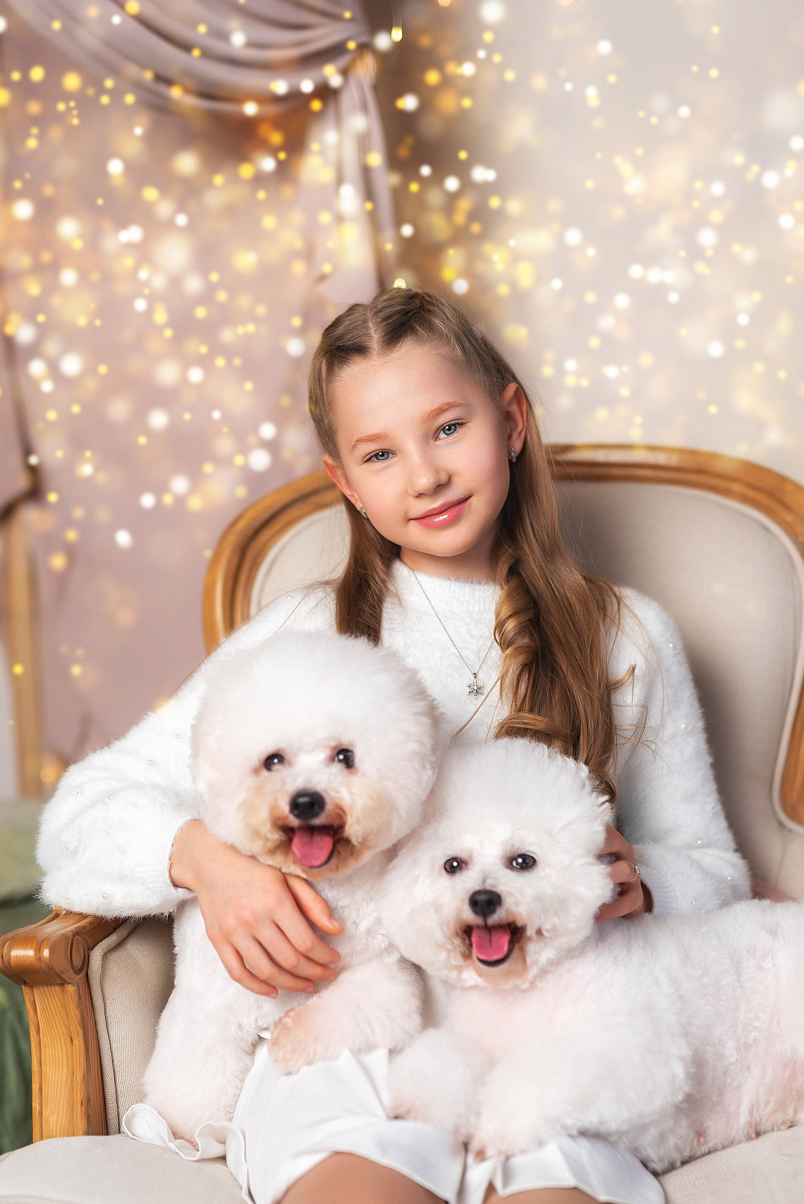 Фотосессия с бишонами. Семейный, детский фотограф в Воронеже Анна Никитина