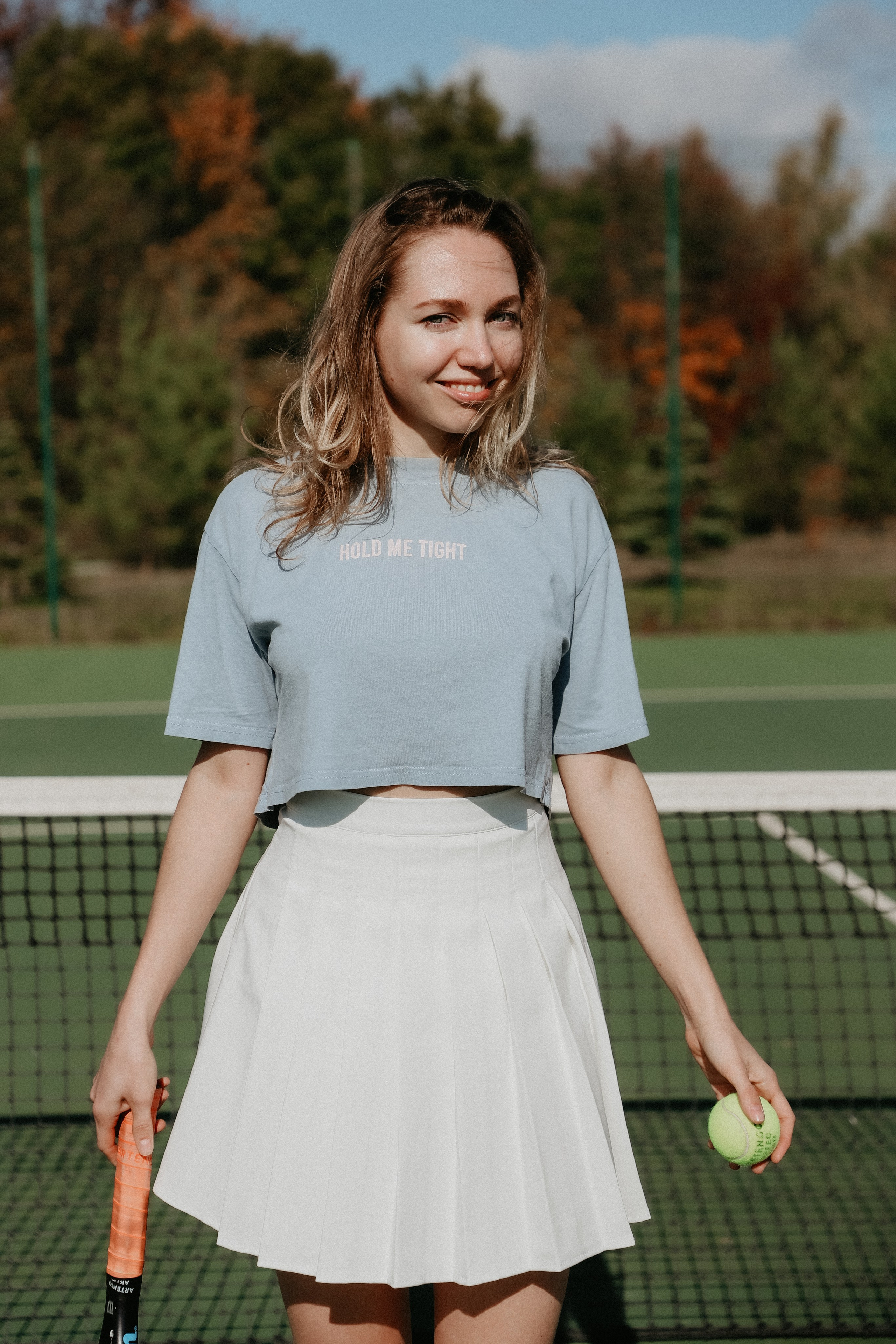 Фотосессия Марии на теннисном корте. Фотограф Иннополис Казань