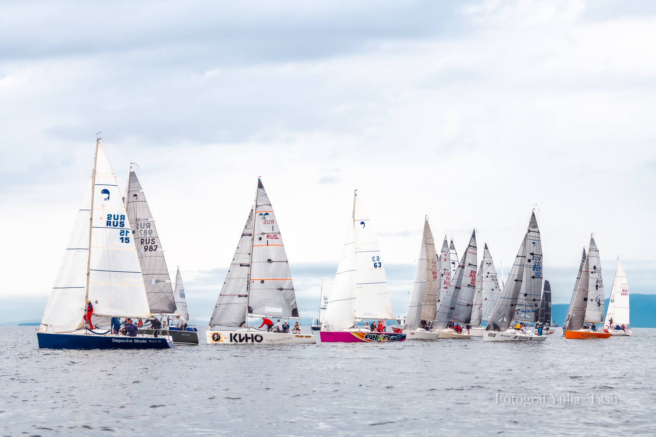 Кубок г. Владивостока по парусному спорту (12 гонок по средам). Любимый фотограф
