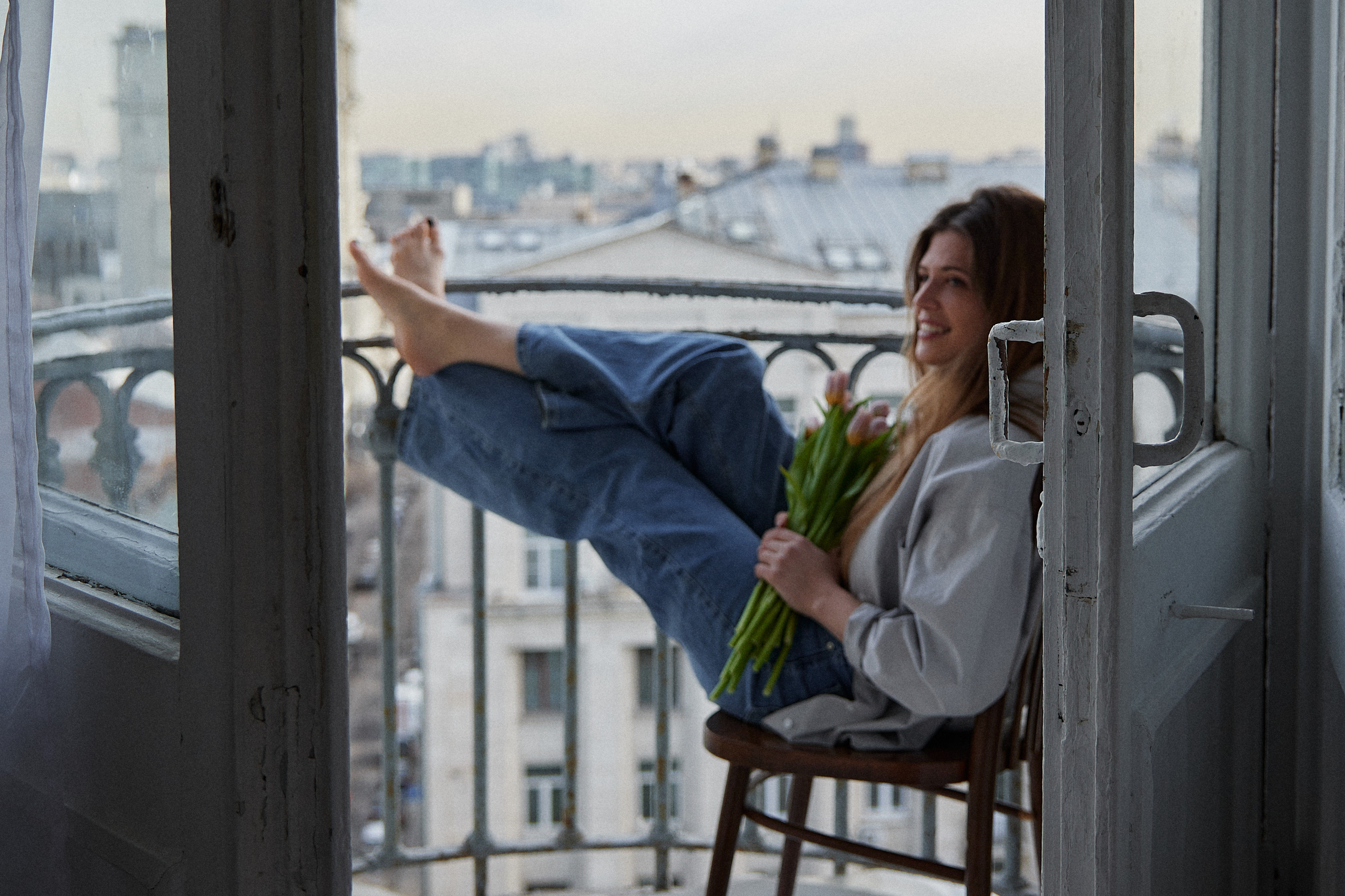 фотосессия на балконе