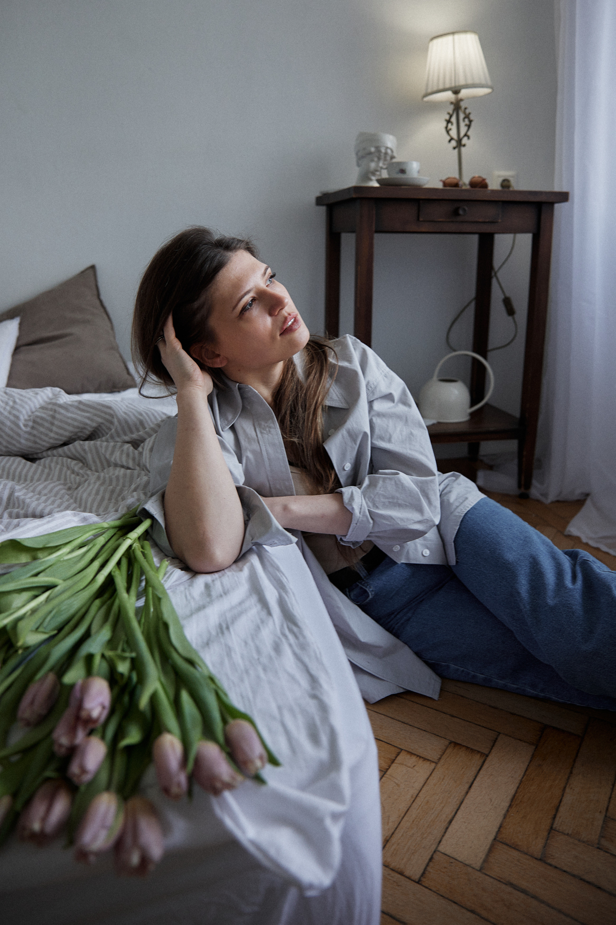 девушка дома фотосессия