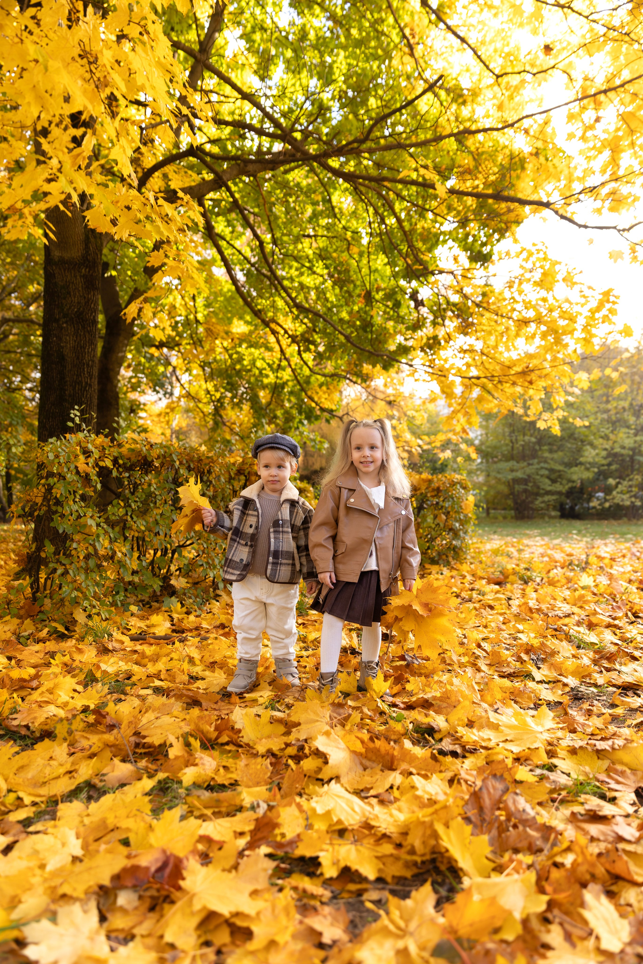 Осенняя фотосессия дети. Свадебный и семейный фотограф Москва и Московская область