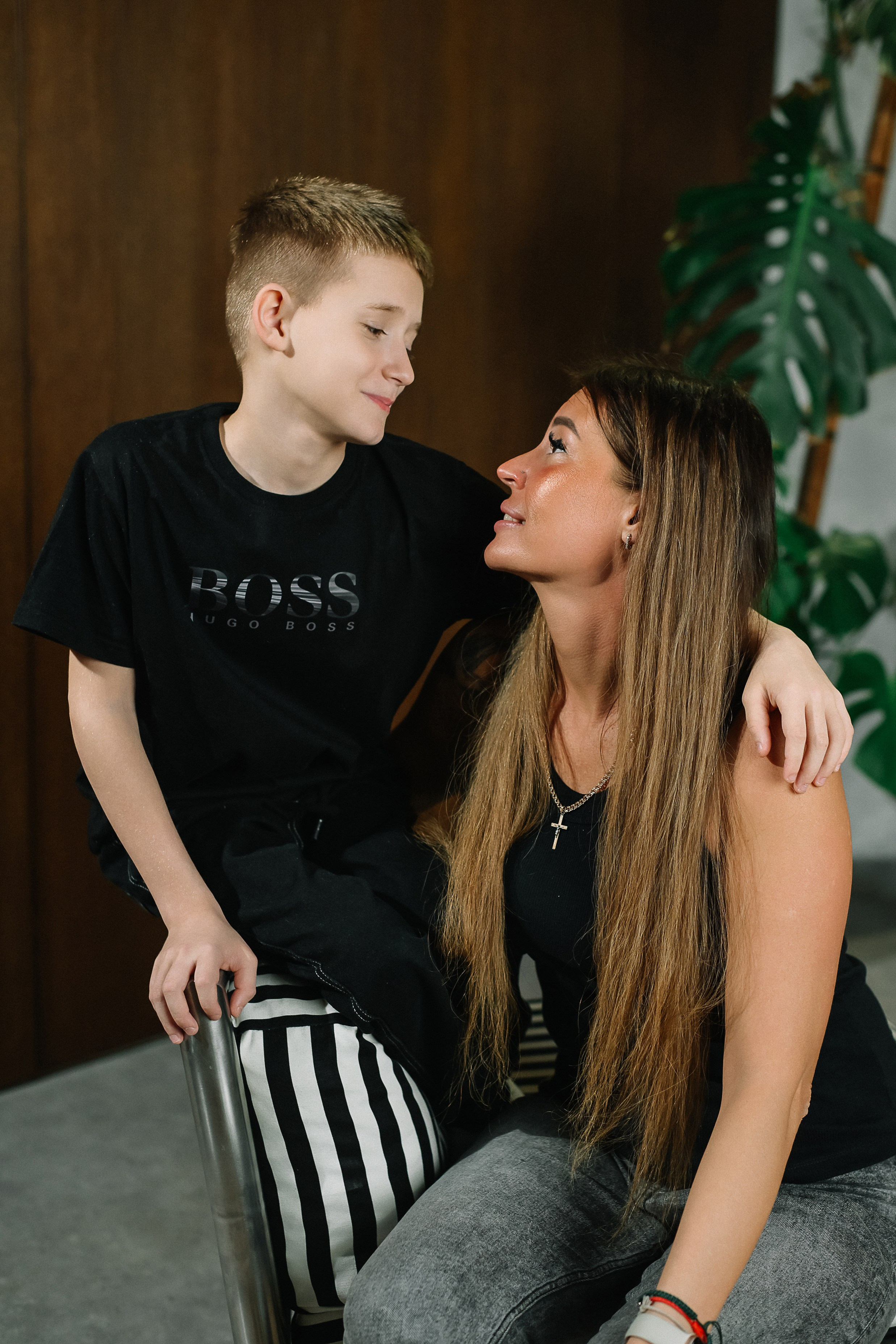 Александра с детьми