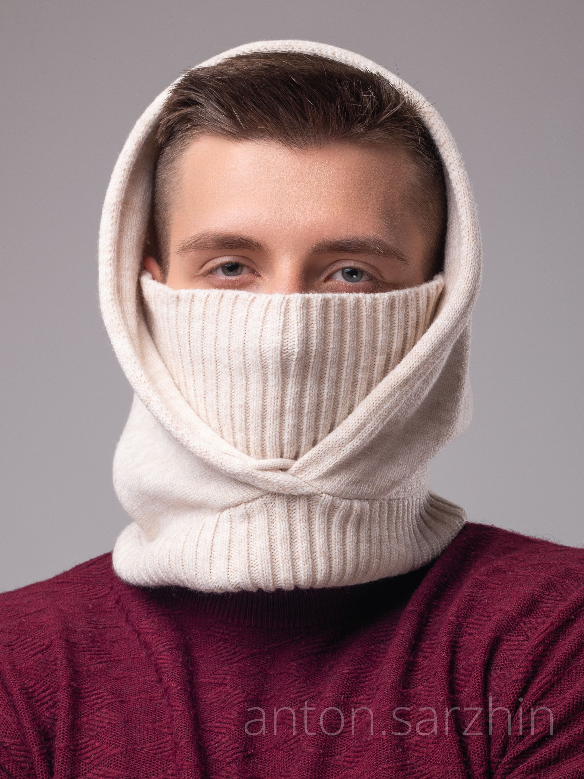 Капор мужской на модели