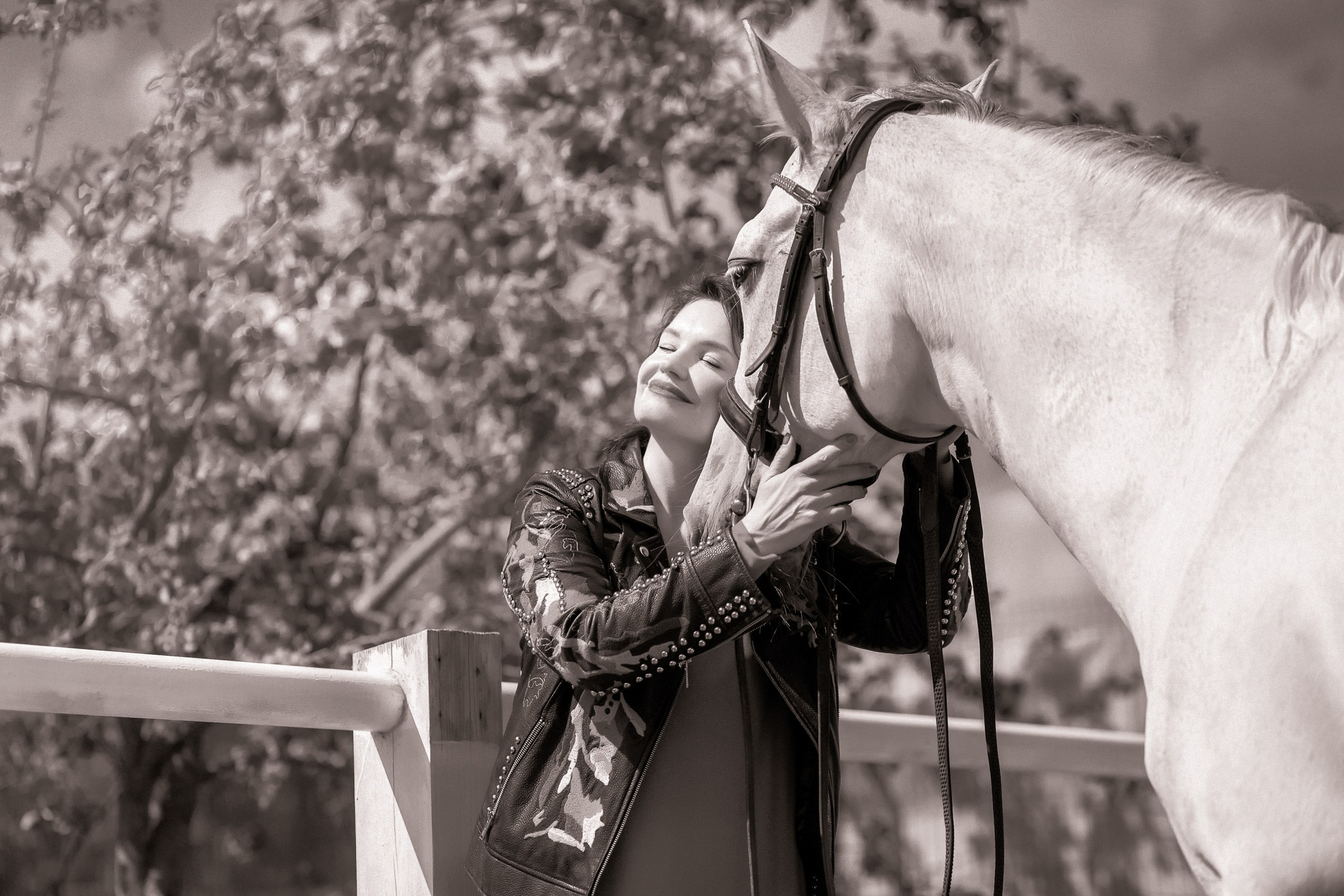 Галина и ее лошадь Сказка. Фотограф женский и мужской портрет Санкт-Петербург