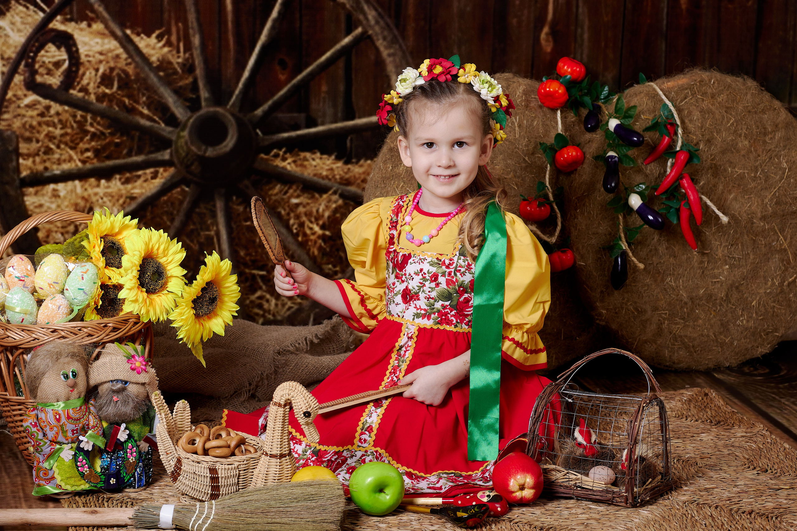 Сено. Детская выездная фотостудия