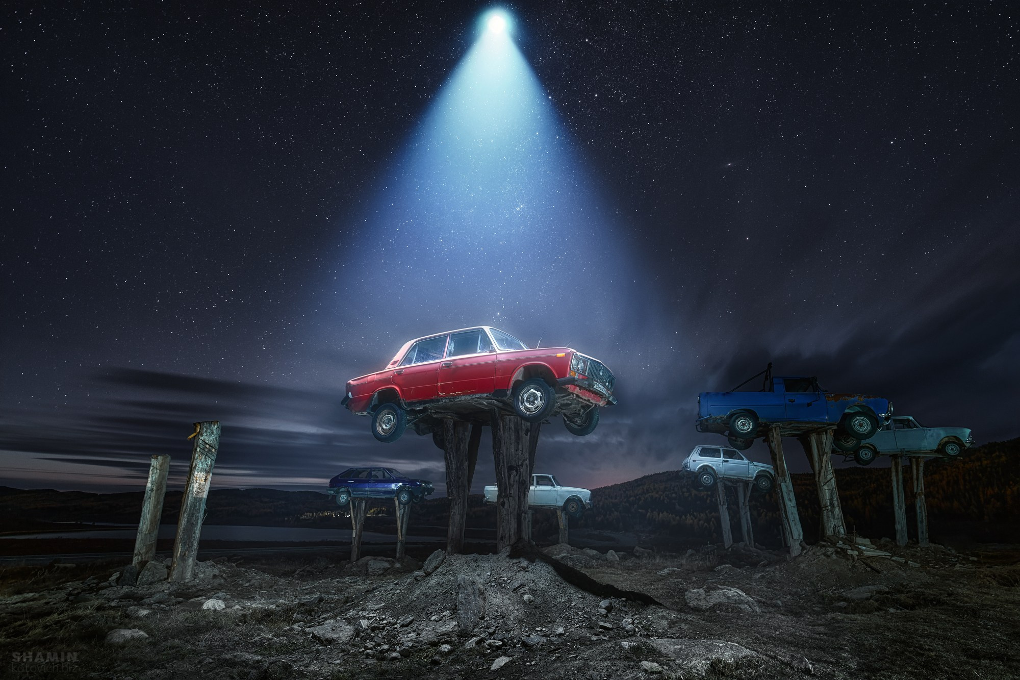 Ночной пейзаж. Фотограф Константин Шамин