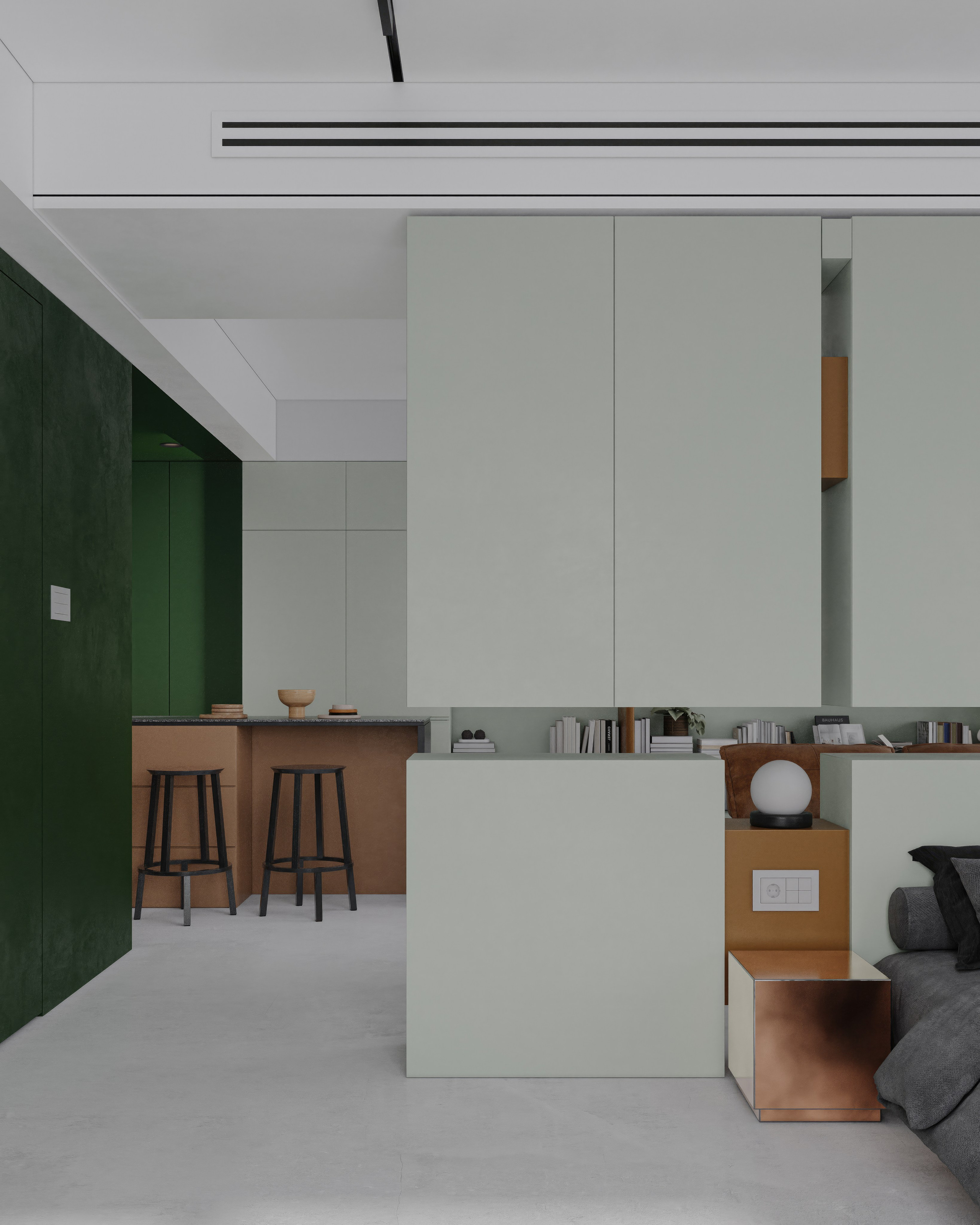 Квартира для WUYU Design. 3D визуализация интерьера и архитектурной среды