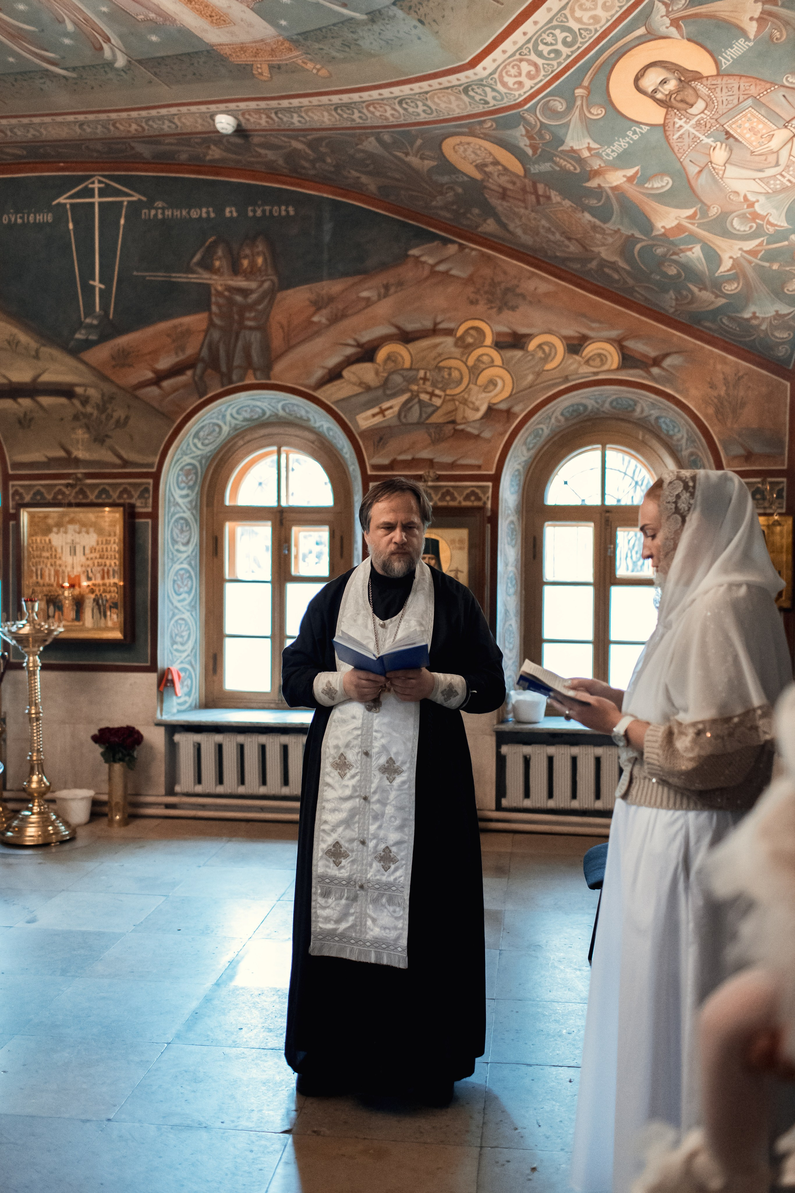 Крещение в Зачатьевском Монастыре. Профессиональный фотограф в Москве и Мо Мария Шантарёва