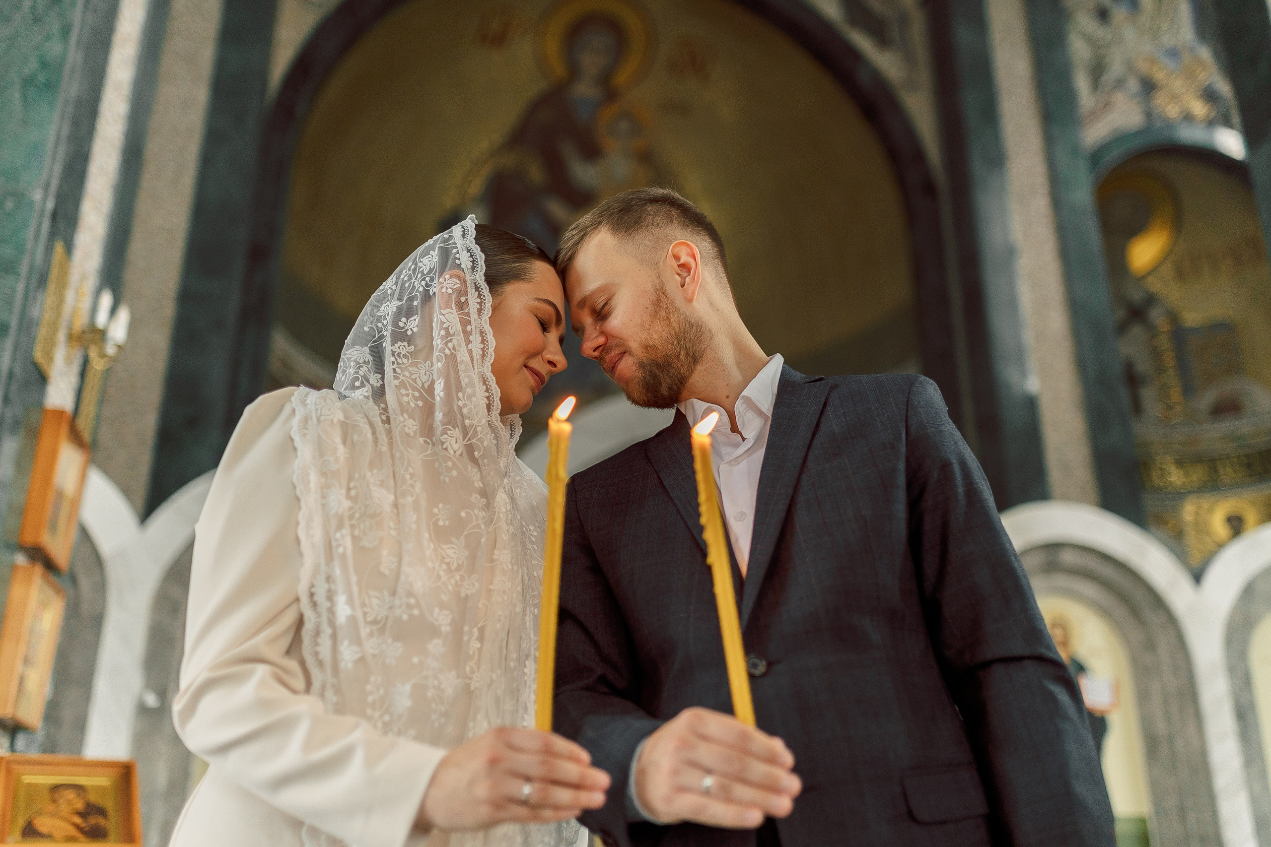 Венчание в храме Стефана Пермского. Семейный фотограф в Москве Анна Пожарская