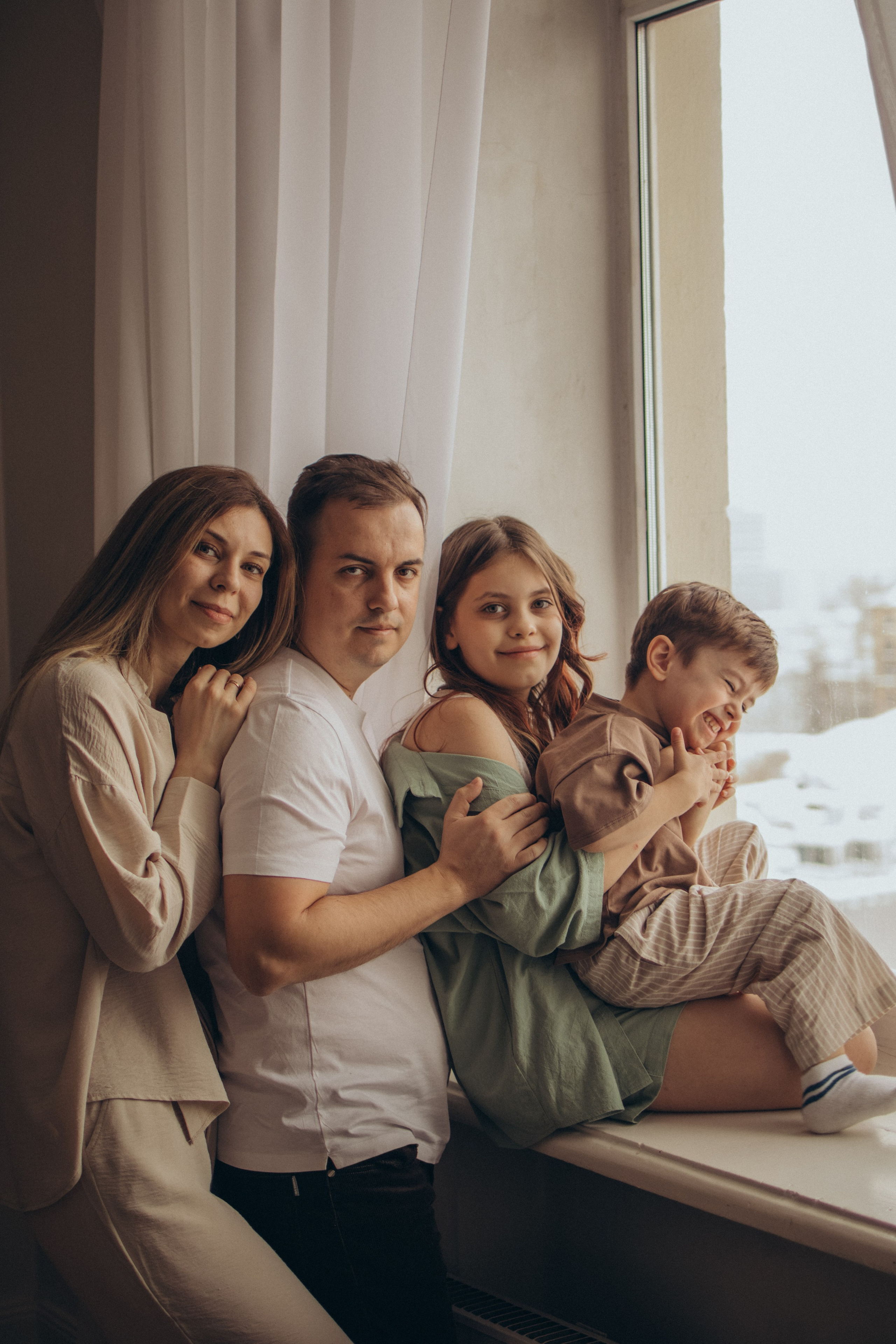 Сергей, Лидия, София и Андрей. Семейный фотограф Москва