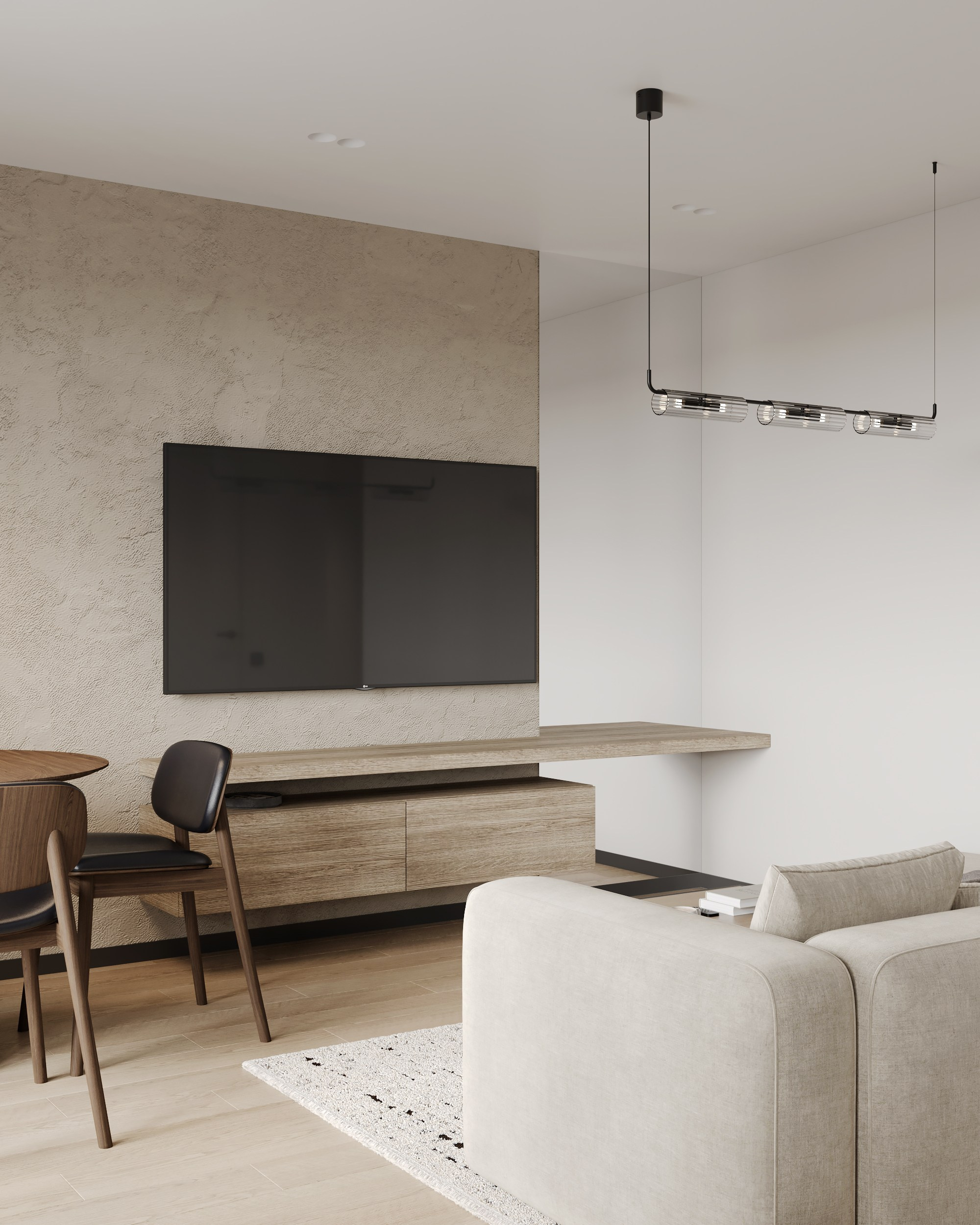 Modern Beige. Дизайн интерьера | 3D визуализация | Миланская Марина