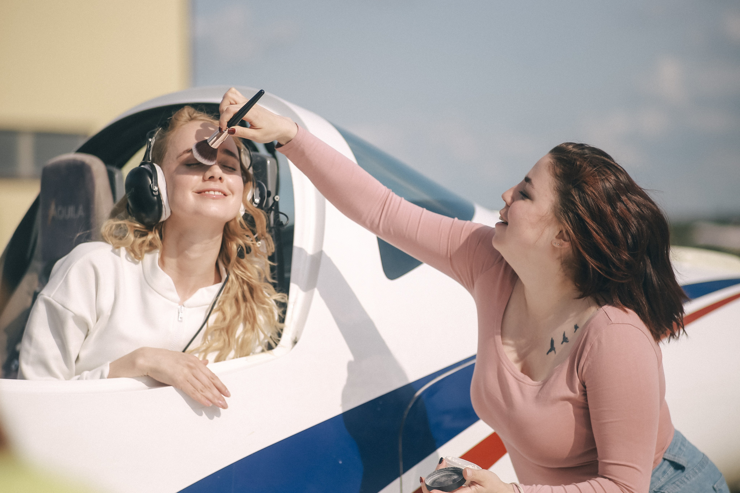 Съёмки фильма «Небо, прощай!». Аэродром Северка. Антонина Морозова, профессиональный семейный фотограф видеограф