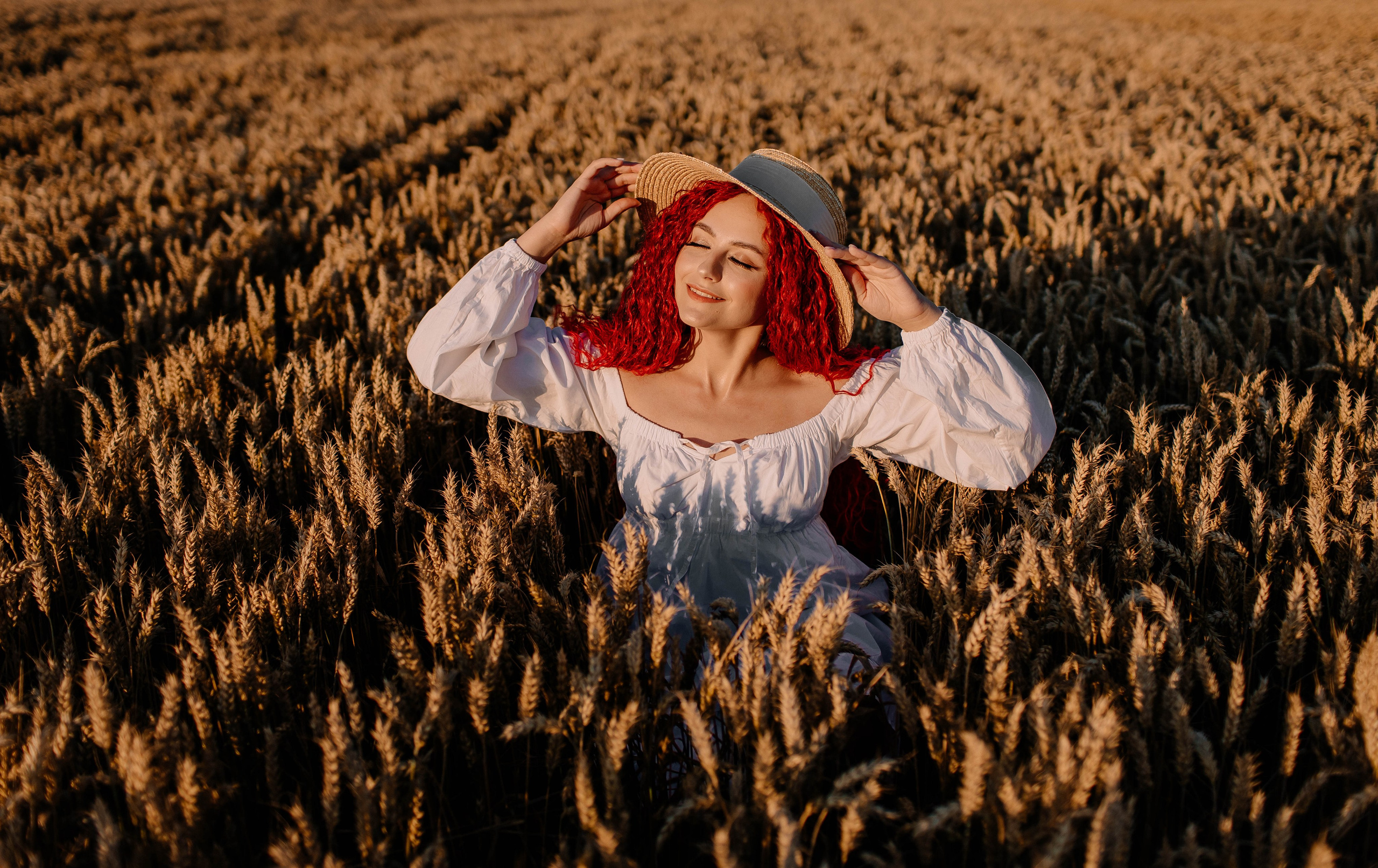 Пикник в золотом поле. Фотосессии Фотодни Псков СПб