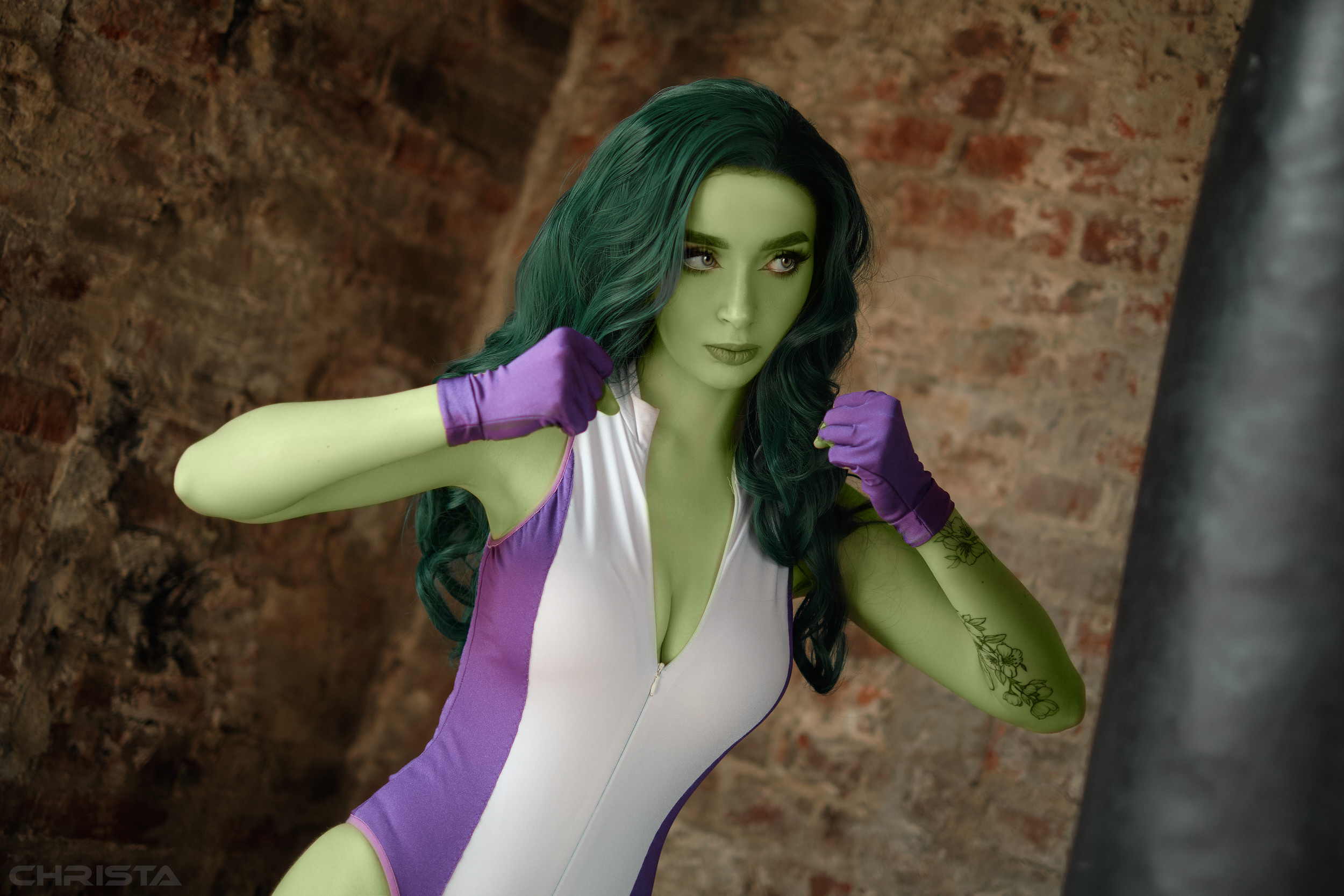 She-Hulk. Косплей фотограф Christa Photo