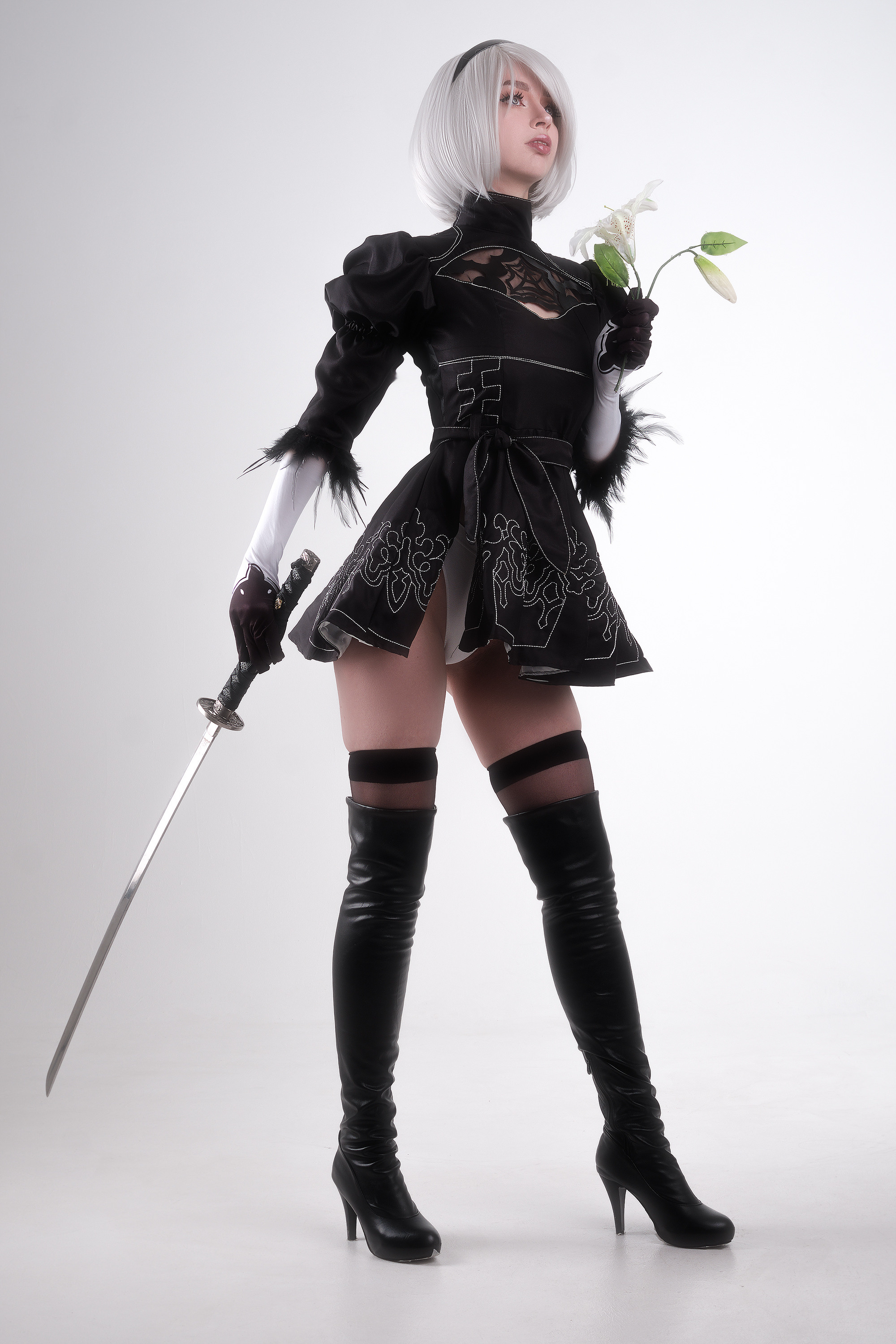 Nier: Automata|2B. Косплей фотограф Christa Photo