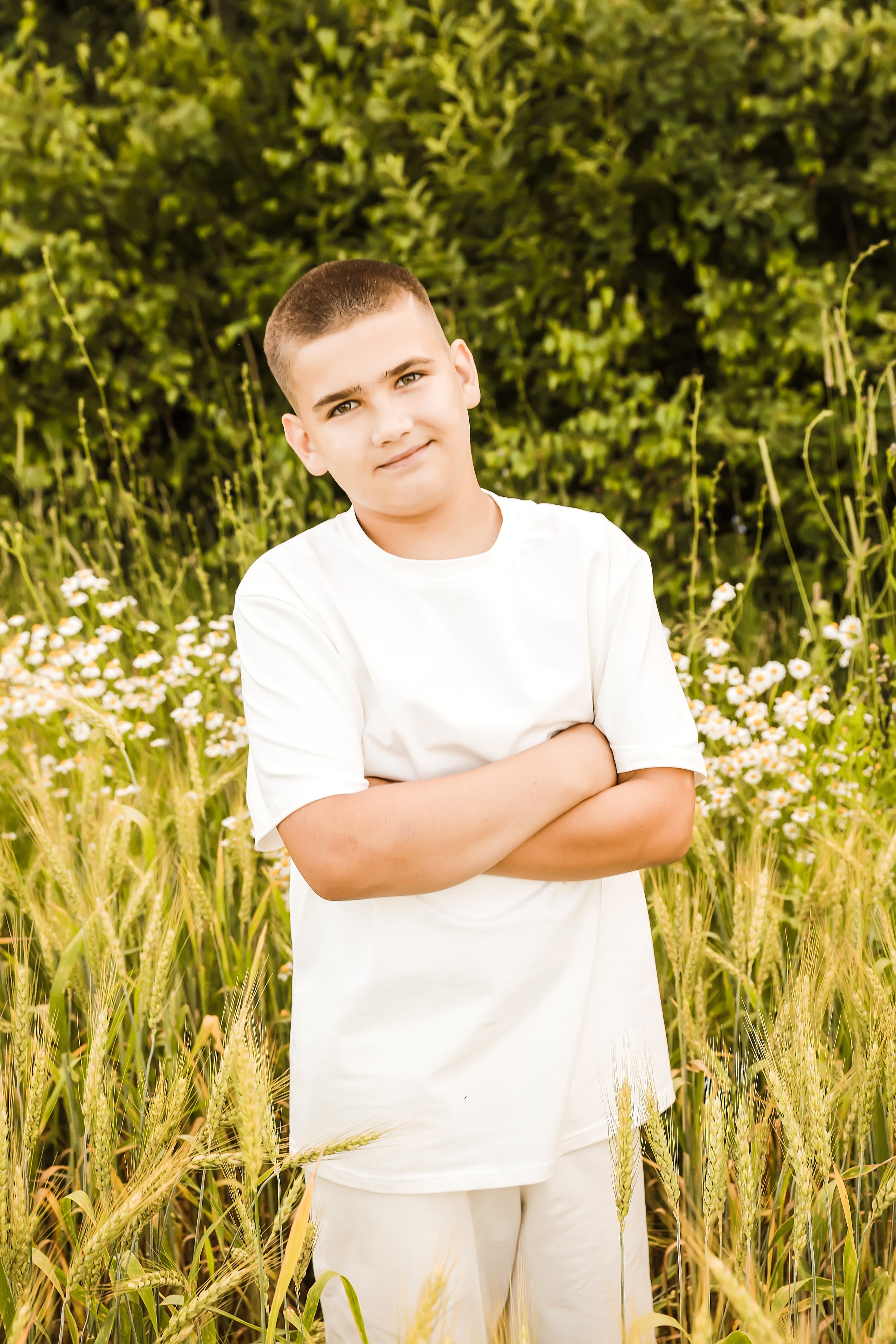 Семейная в колосках. Школьный и детский фотограф Старожилово