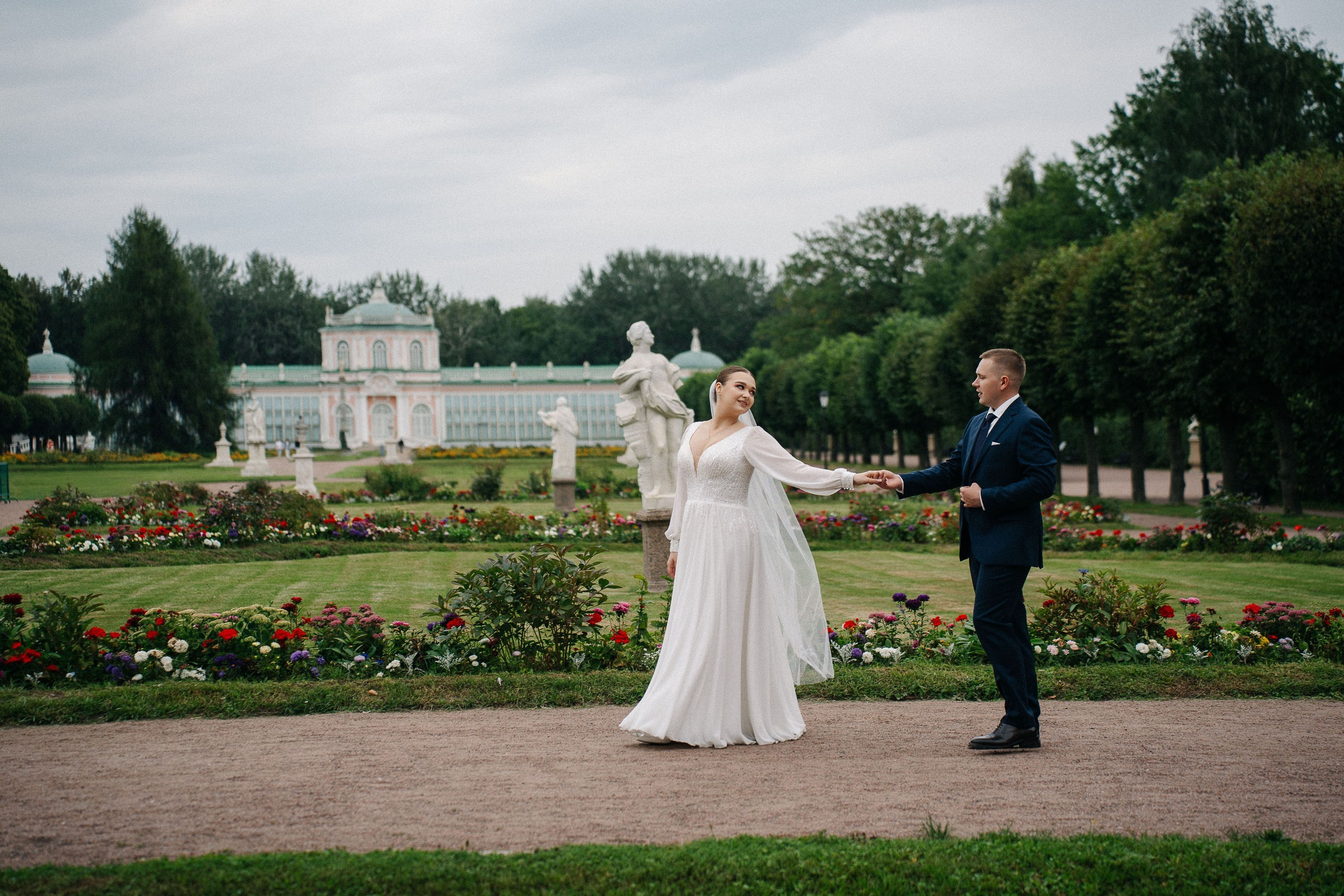 Свадебная фотосессия в Кусково и роспись в Итальянском дворике