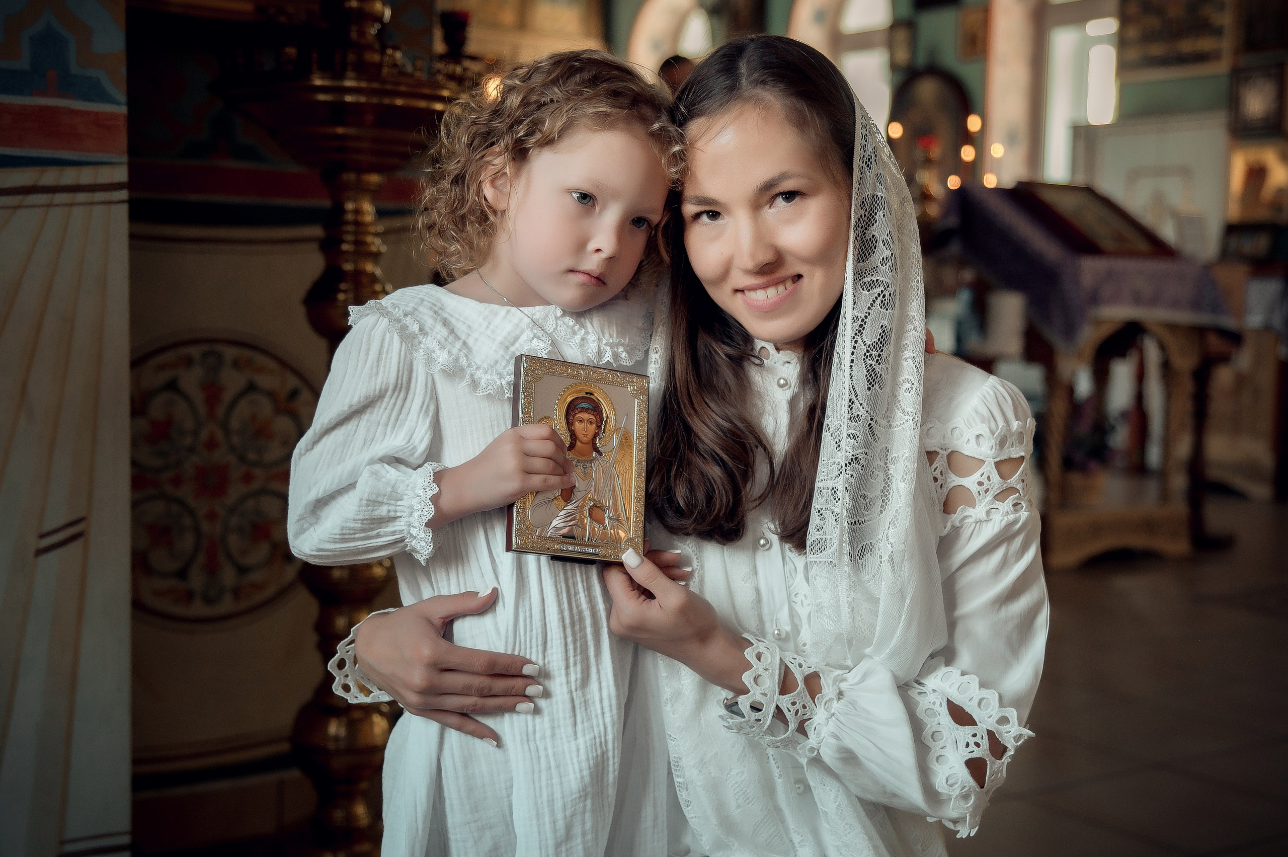 Таинство Крещения Арины, Церковь Всех Святых в Земле Российской г. Волгоград. Церковный, семейный и репортажный фотограф Волгоград, Волжский