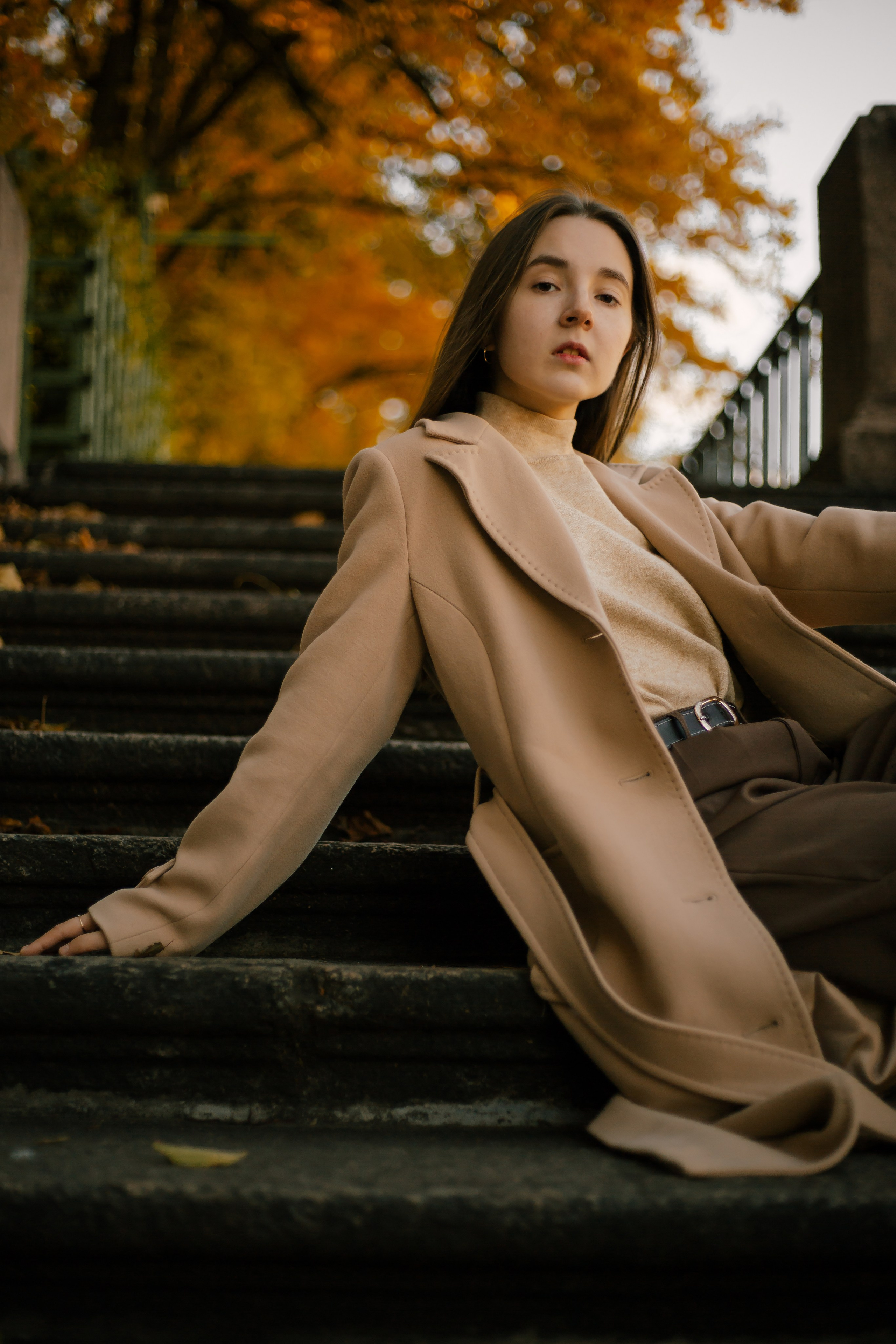 Осенью в Летнем саду. Свадебный и женский фотограф в Санкт-Петербурге Муртеева Екатерина