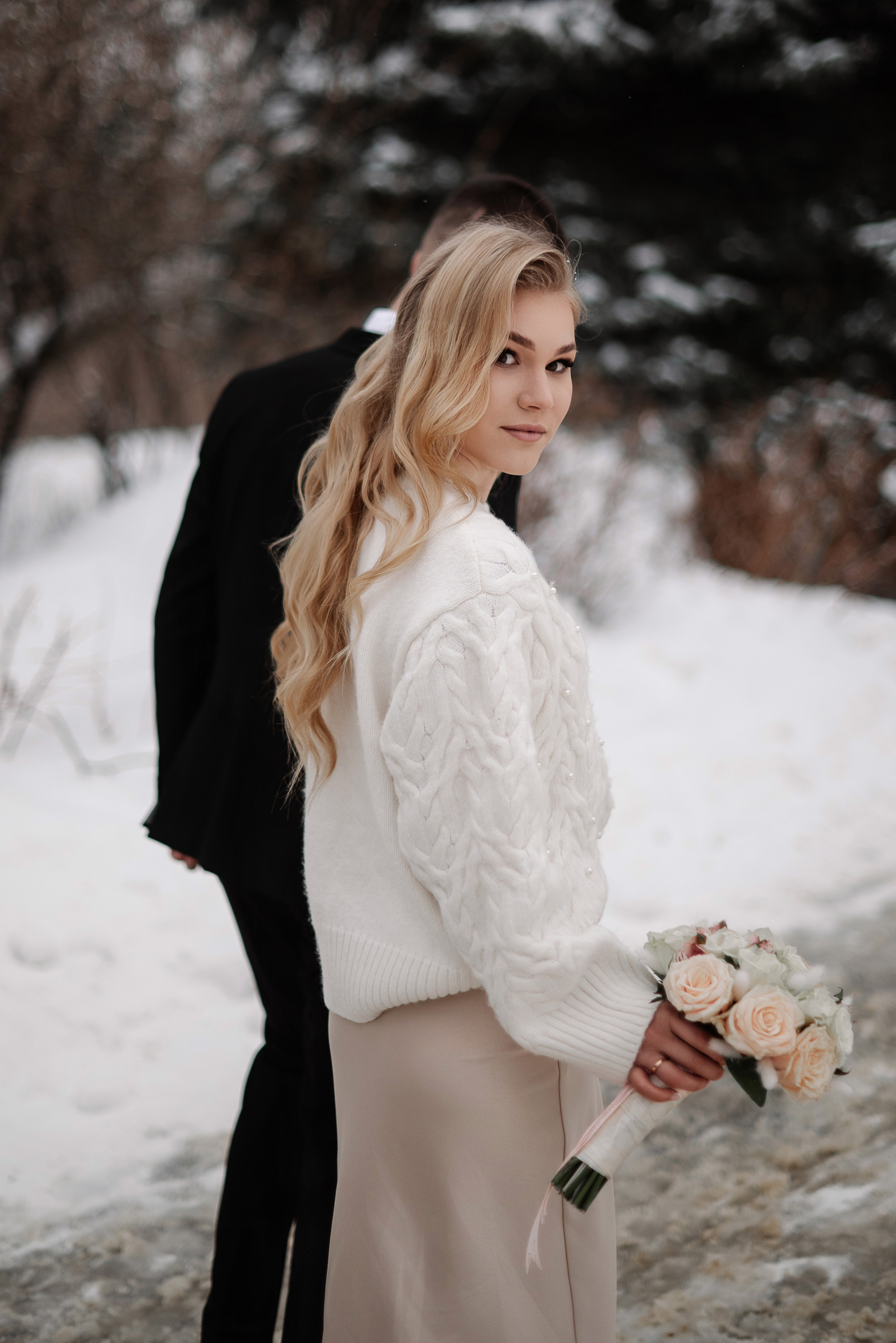 Александра и Алексей, роспись и прогулка зимой. Свадебный и портретный фотограф в Липецке Юлия Свит