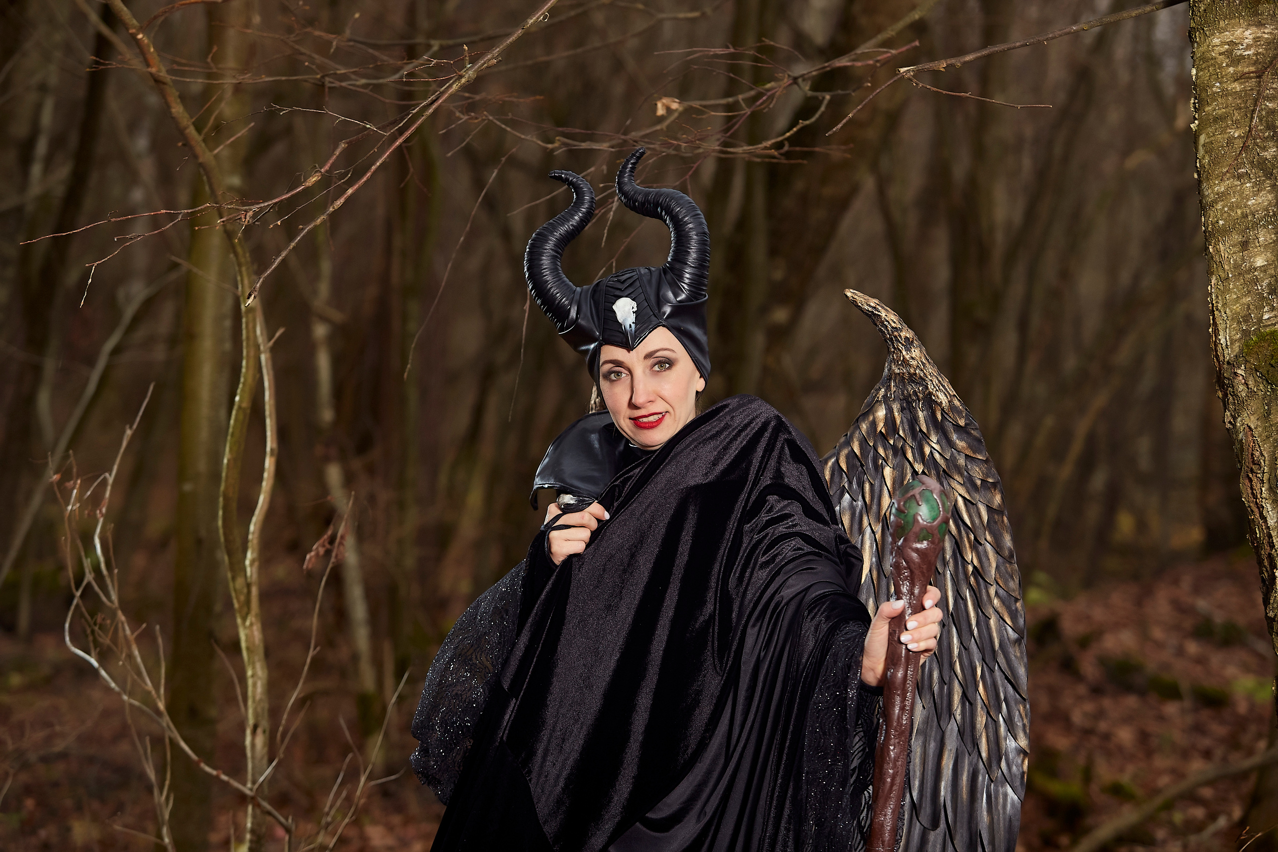 Фотосессия для ведущей. Образ "Малифисента". Свадебный фотограф Москва и Московская область Борисов Сергей