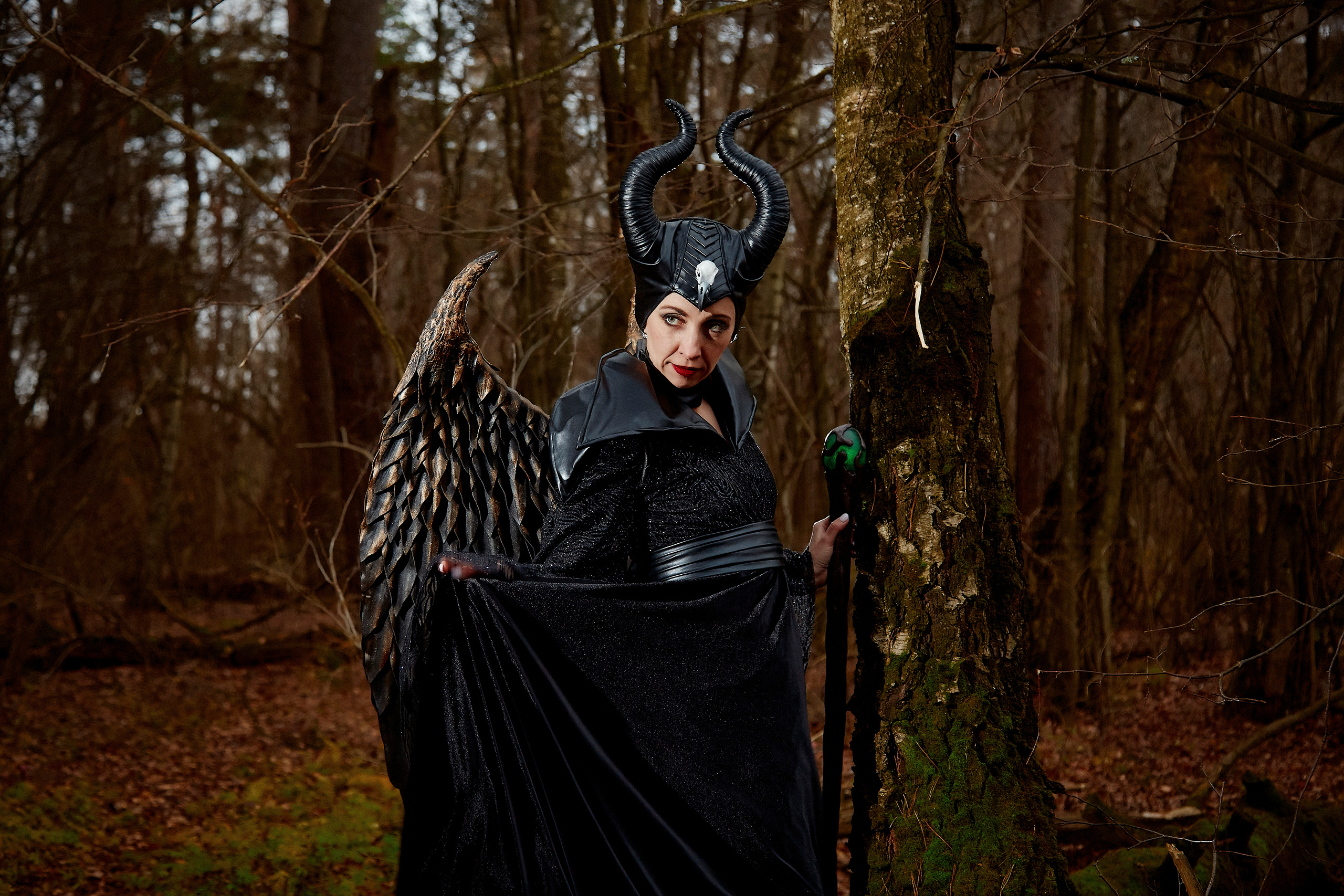 Фотосессия для ведущей. Образ "Малифисента". Свадебный фотограф Москва и Московская область Борисов Сергей